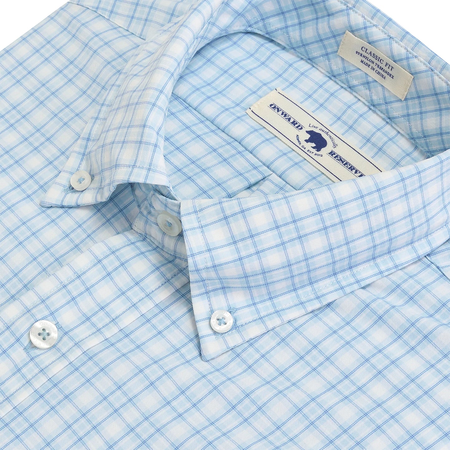 Onward Reserve Holley Classic Fit Quad Button-Down - Clearwater