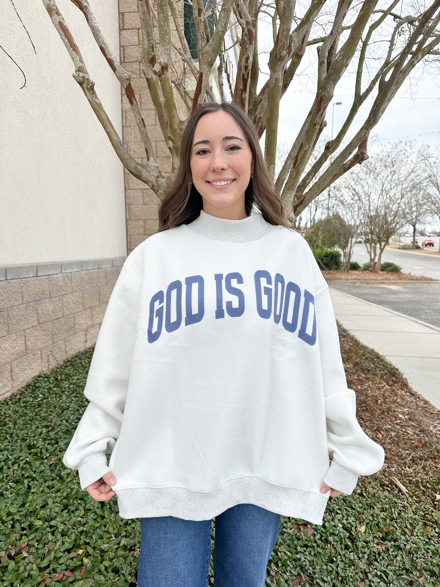 Jesus Reversible Mockneck Sweatshirt