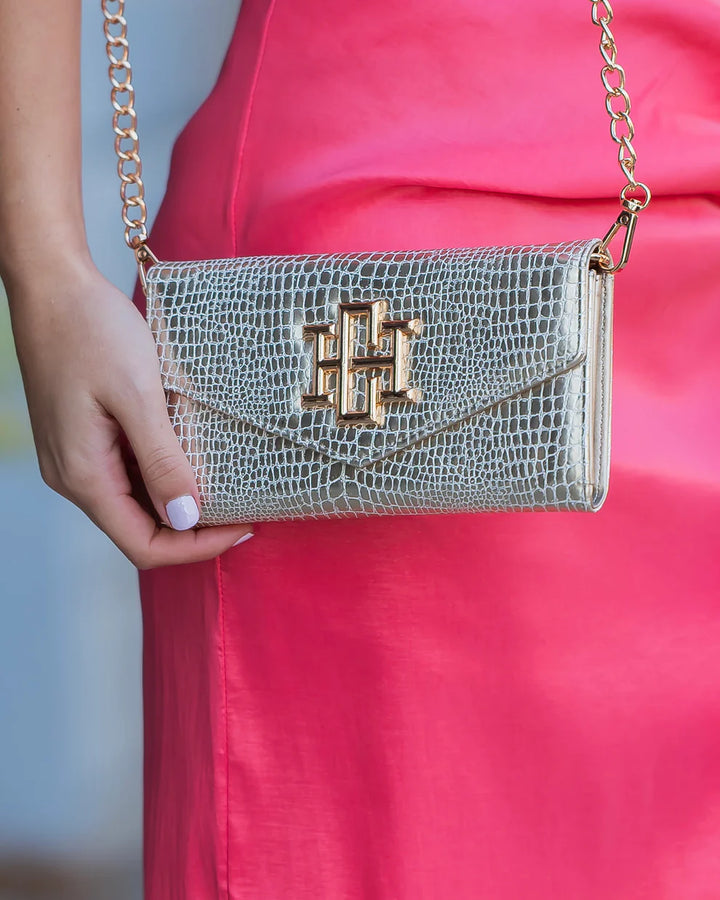 CH Carlington Clutch/Crossbody - Gold EC
