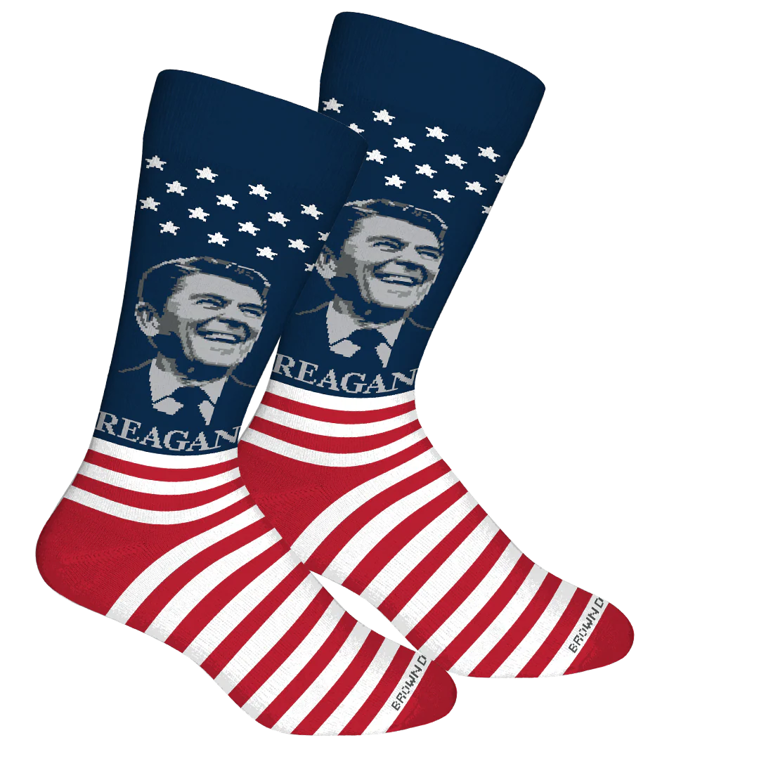 Brown Dog Socks - The Gipper Insignia