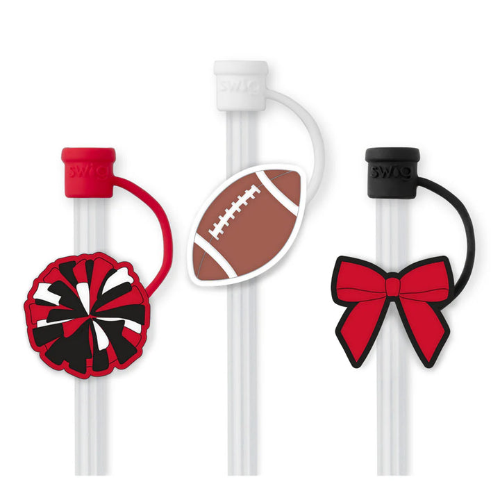 Swig Straw Topper Set Game Day