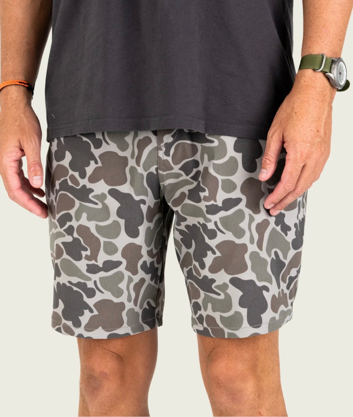 Marsh Wear Men’s Prime Hagood Shorts - Dark Green Mallard Camo