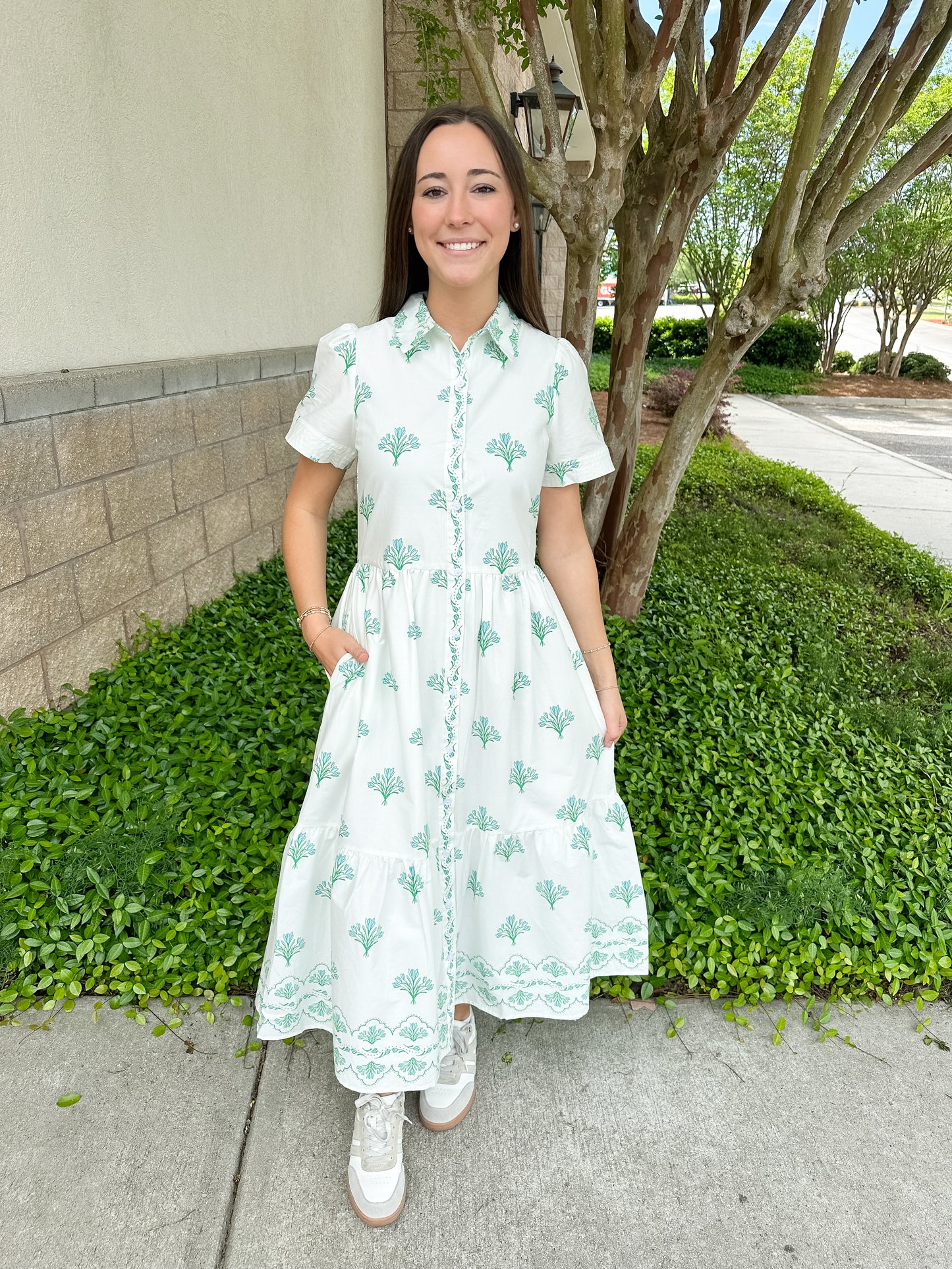 Jema Dress - Bell Blooms Blue