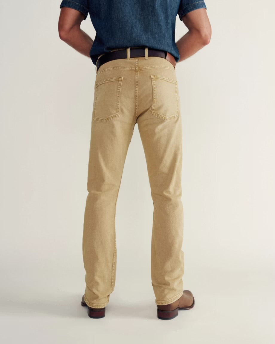 Tecovas Men’s Slim Straight Stretch Twill Pant - Khaki