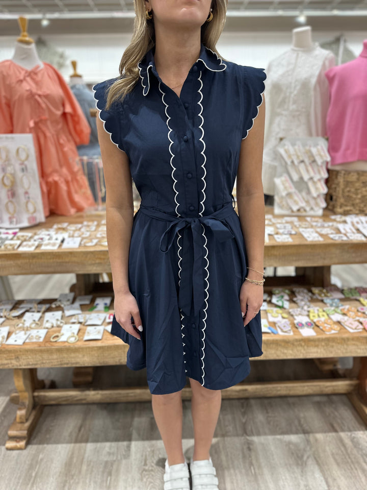 Diana Scalloped Dress