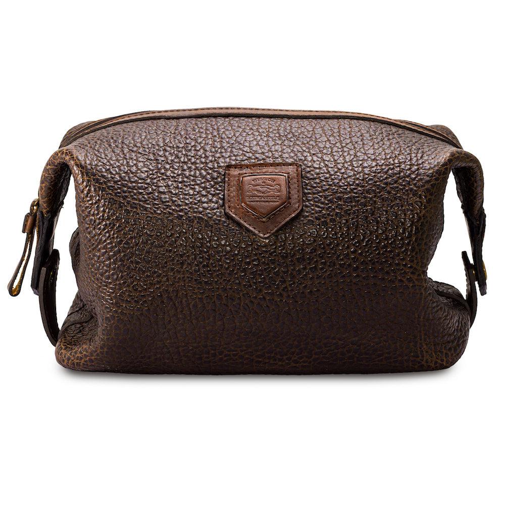 Mission Mercantile Theodore Leather Toiletry Wash Bag
