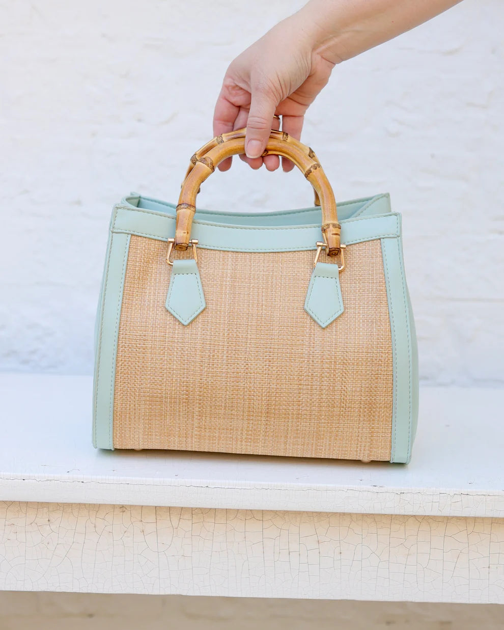 CH Kennedy Tote - Natural Mint