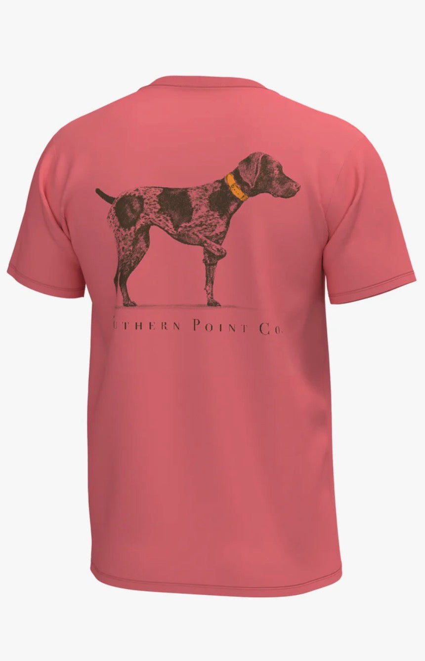 SPC Youth Logo Arch S/S Pocket T-Shirt - Coral