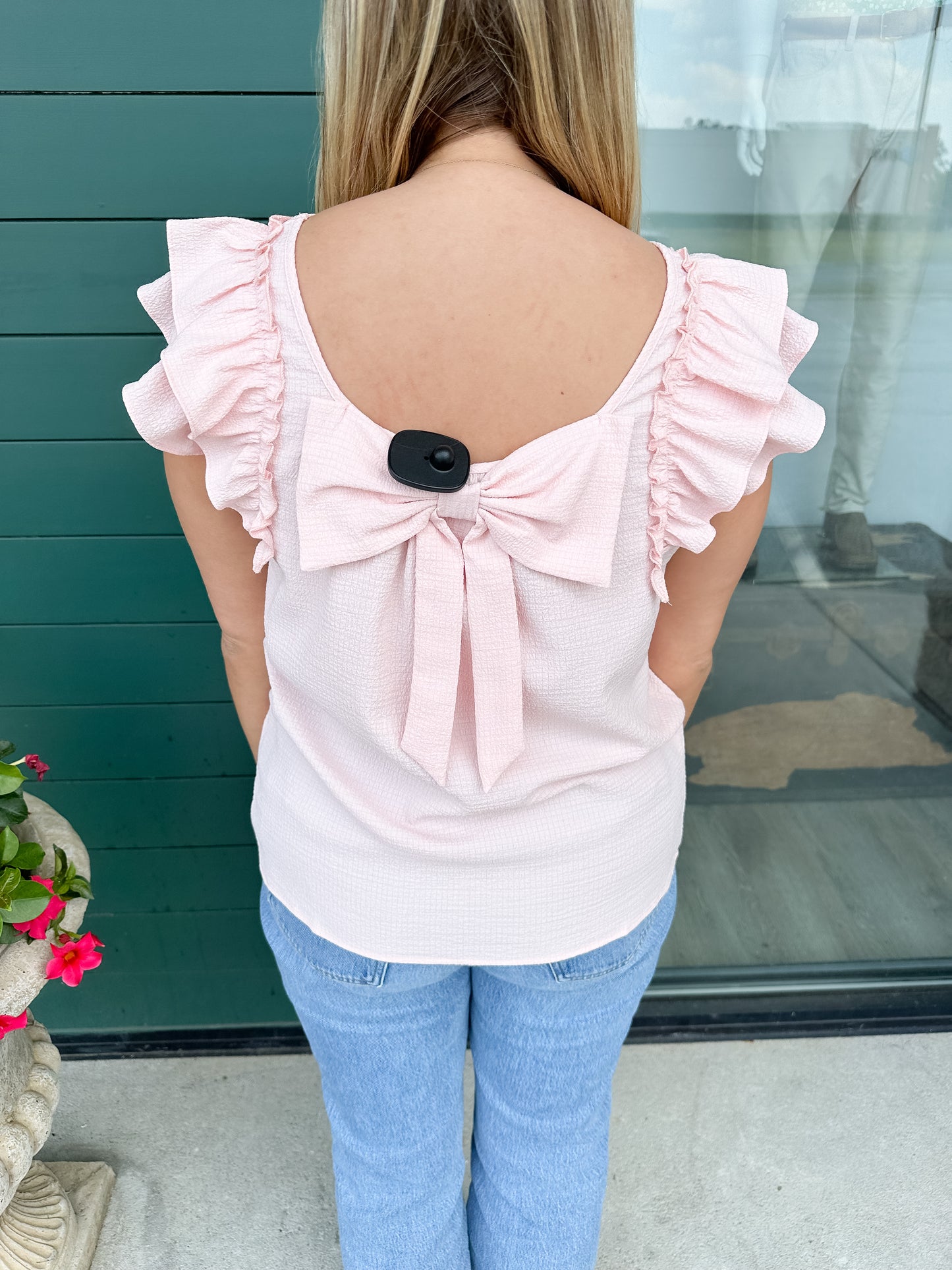 Camille Bow Top - Pink