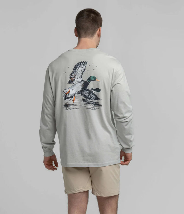 SSCO Men’s Winged Pursuit L/S Pocket T-Shirt - Oyster