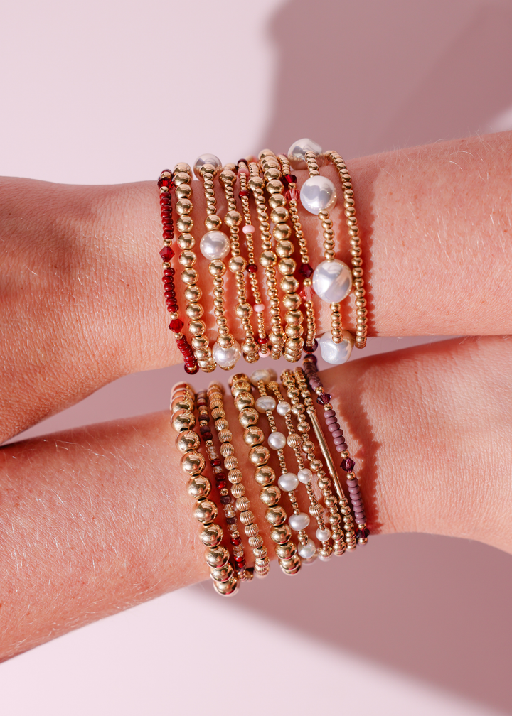 Eleanor Bracelet in Plum: Standard 6.75 inch