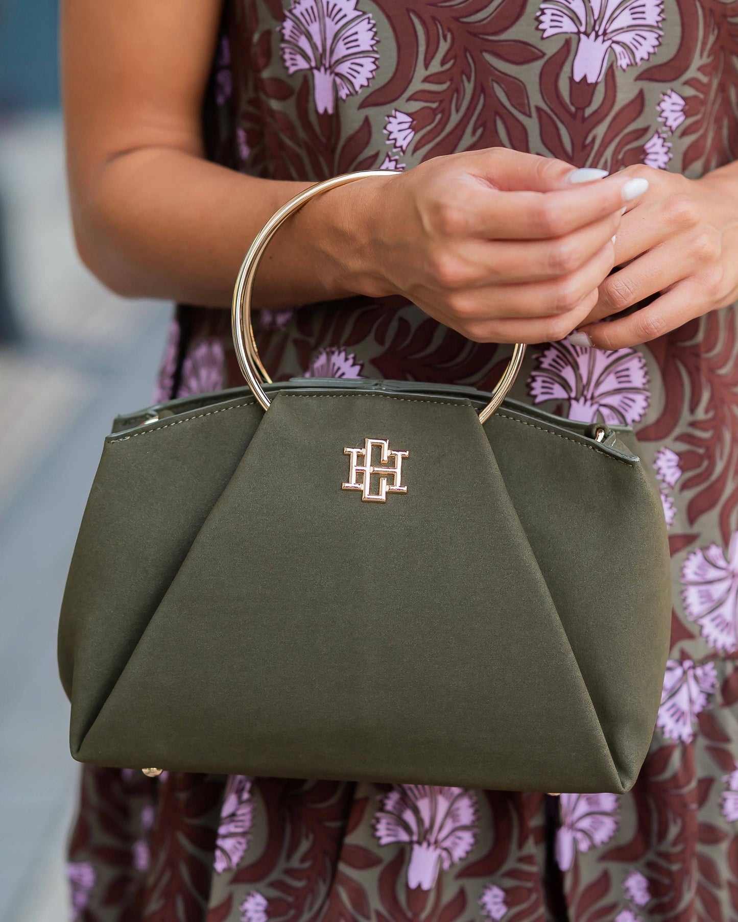 CH Brooks Bag with Rings Olive S