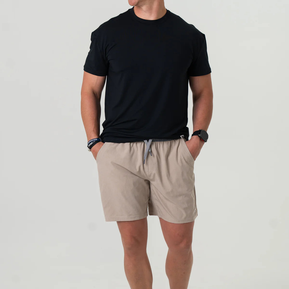 Burlebo Men’s Athletic Short - Heather Khaki - Venado Camo Liner