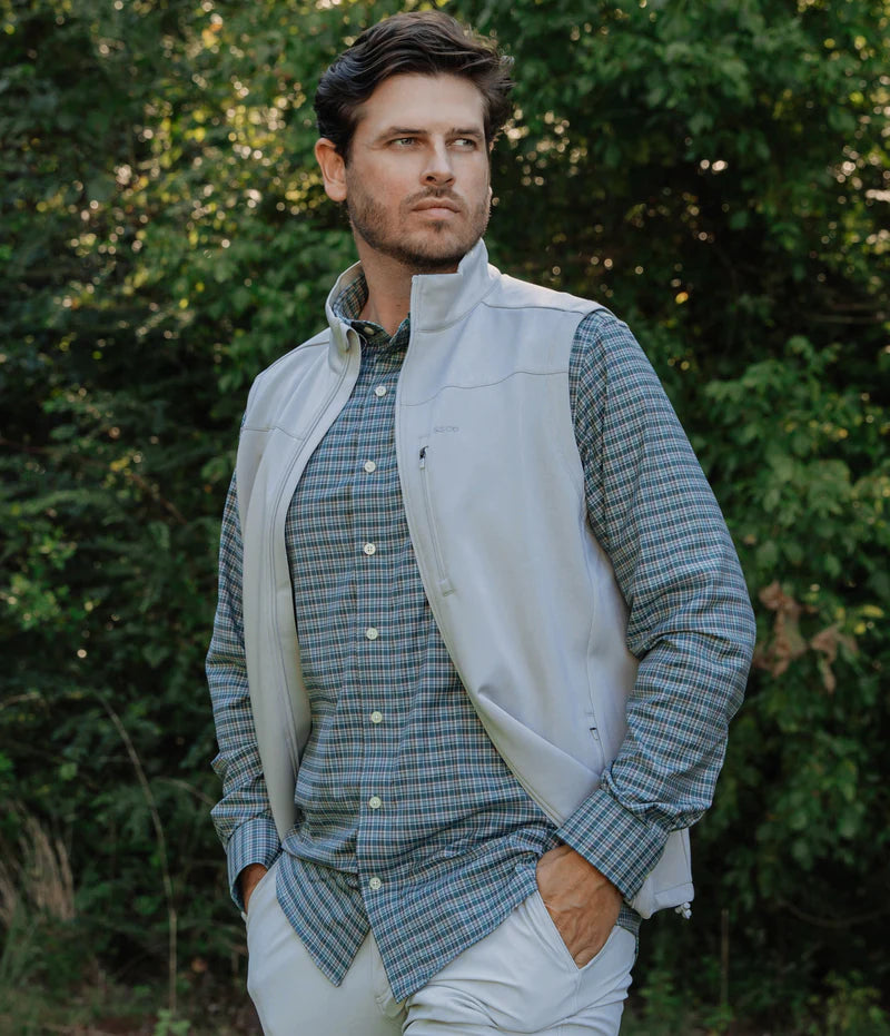 SSCO Men’s Bennett Plaid Button Down - Bayou Teal