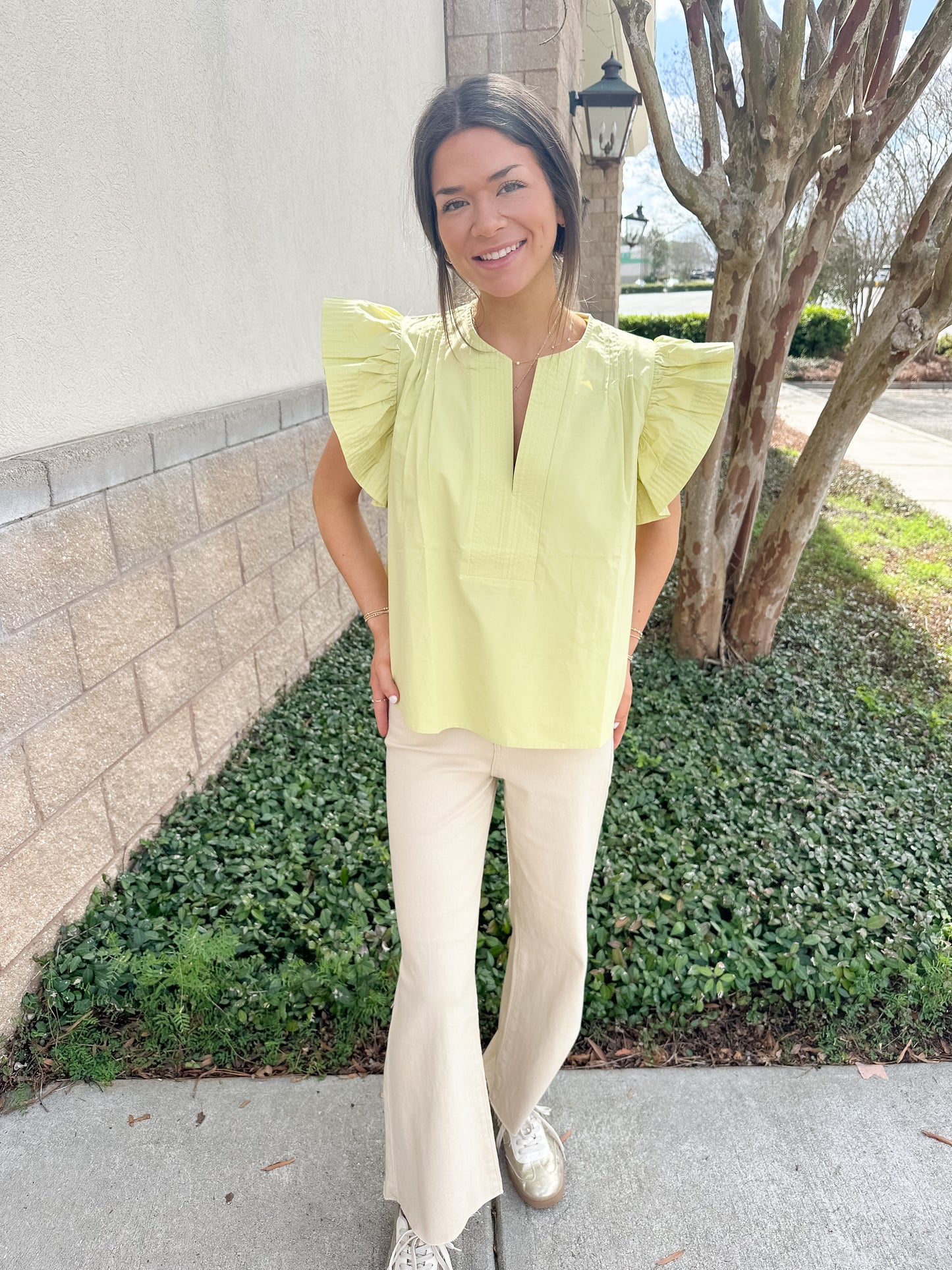 AW Wide Leg Jeans - Khaki
