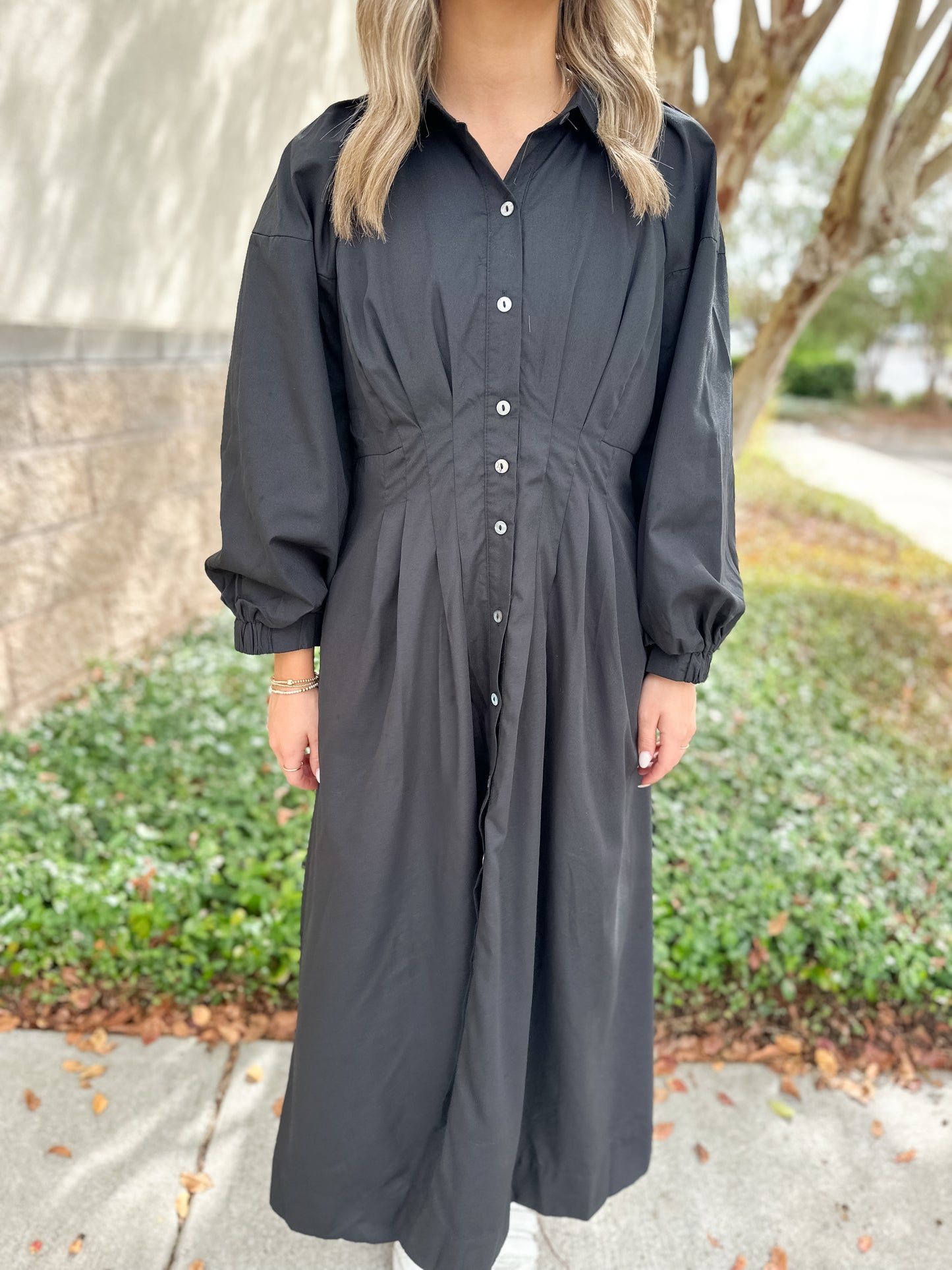 Stacy Pleated Detail Maxi