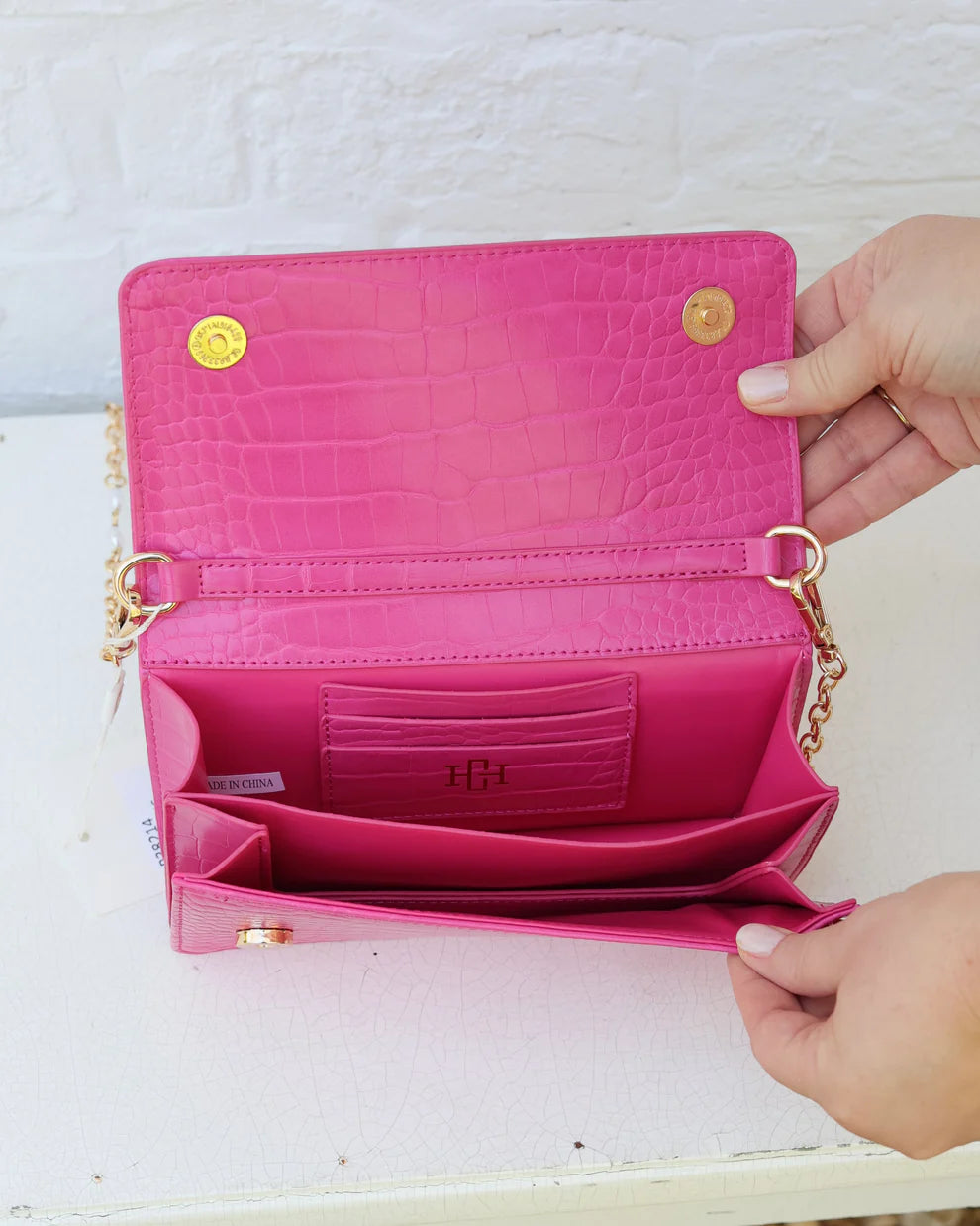 CH Brynleigh Clutch/Crossbody - Hot Pink EC