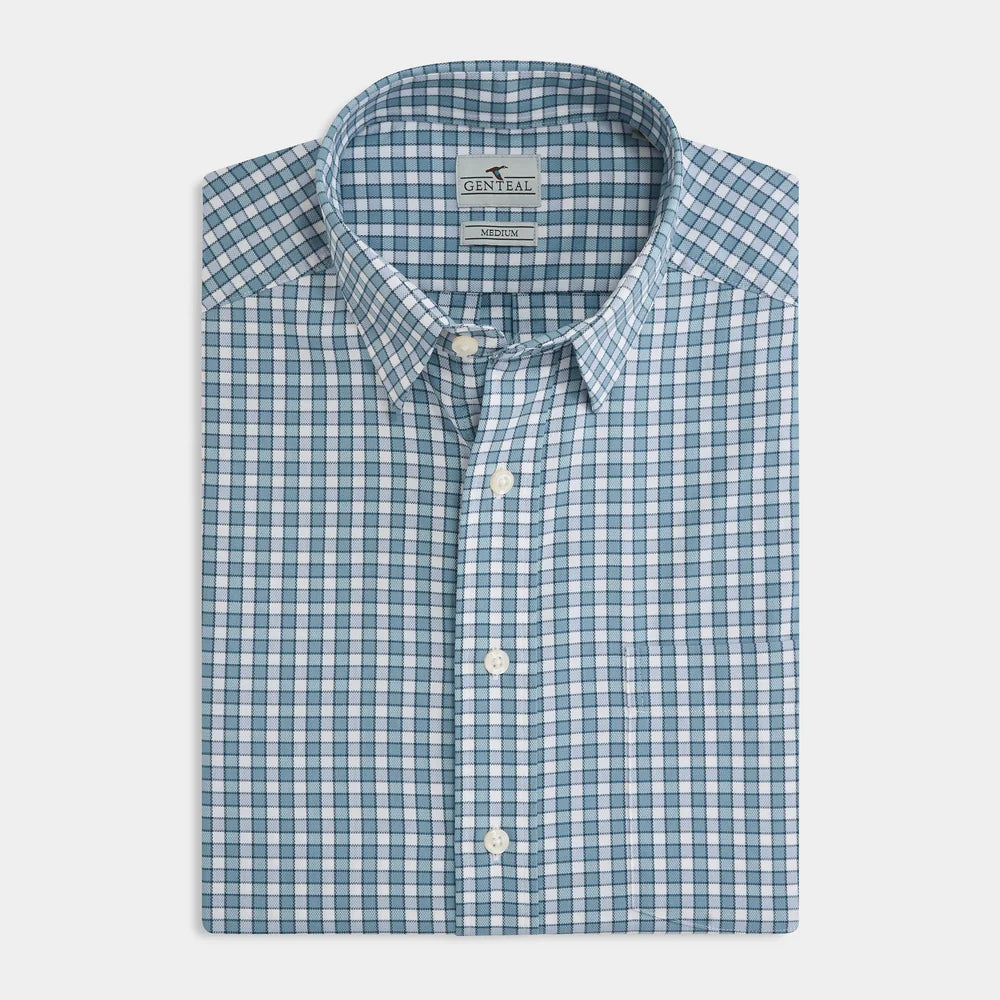 Genteal F26 Martins Royal Oxford Performance Sport Shirt - Colonial Blue