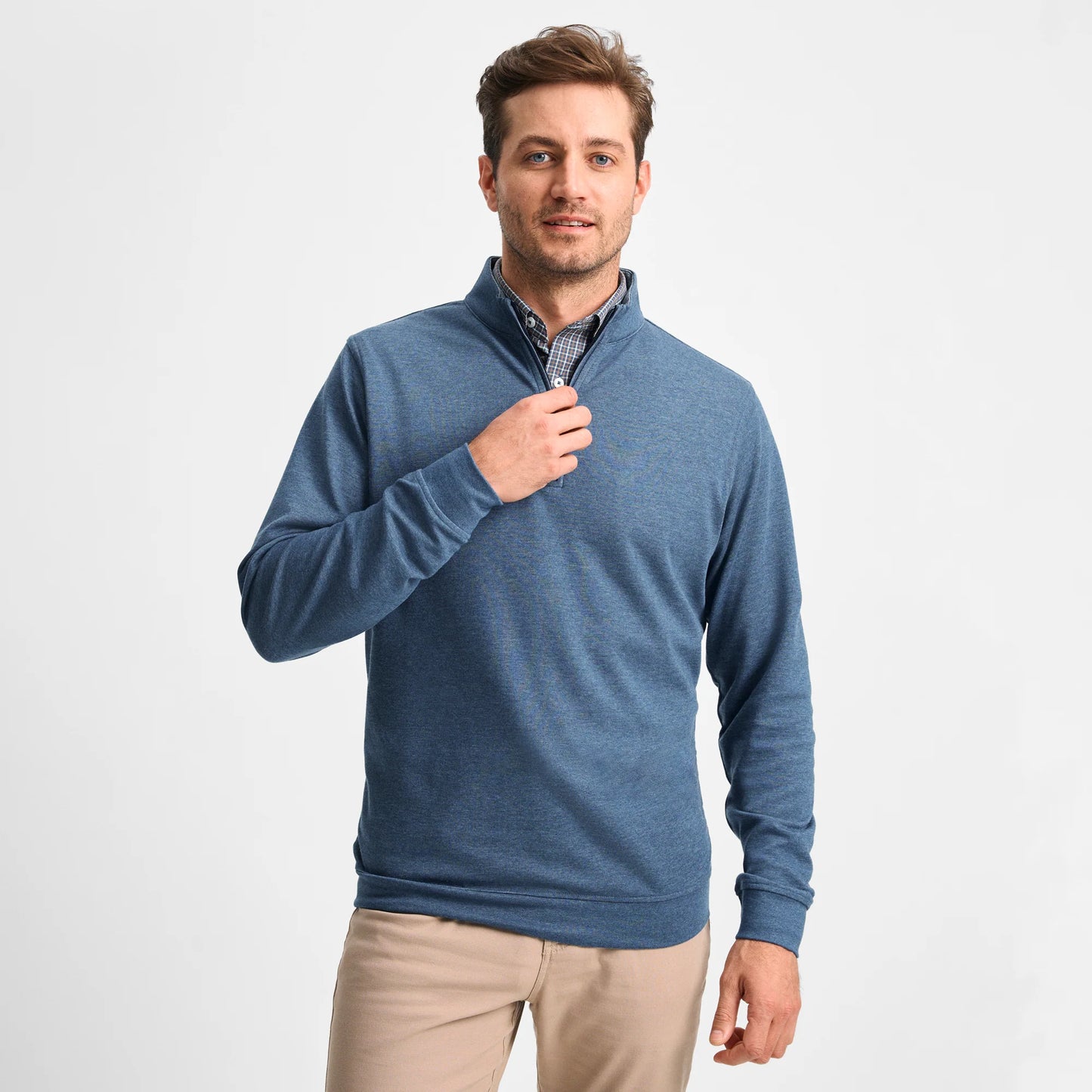 Genteal F25 Cotton Modal 1/4 Zip - Helios