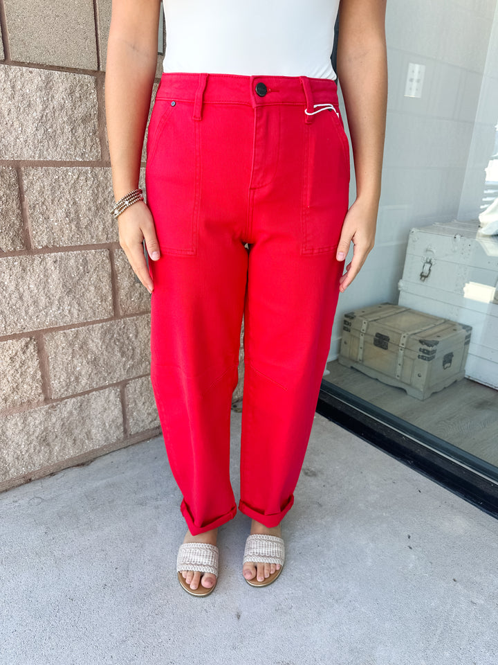 Risen Lilah Barrel Jeans