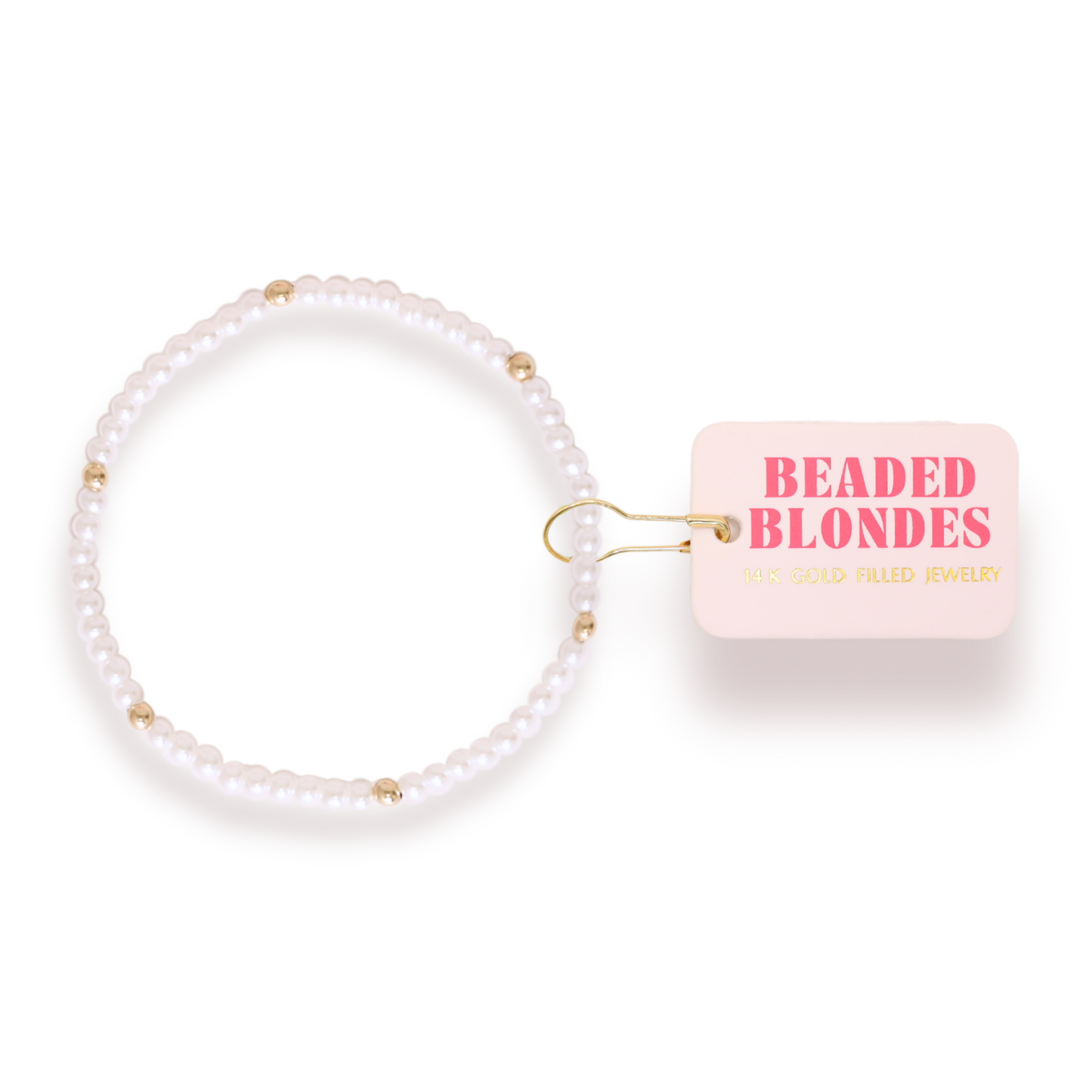 Lilly Pearl Bracelet in Gold: Standard 6.75 Inch