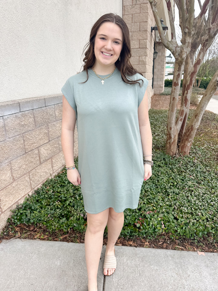 Marty Mini Dress - Sage