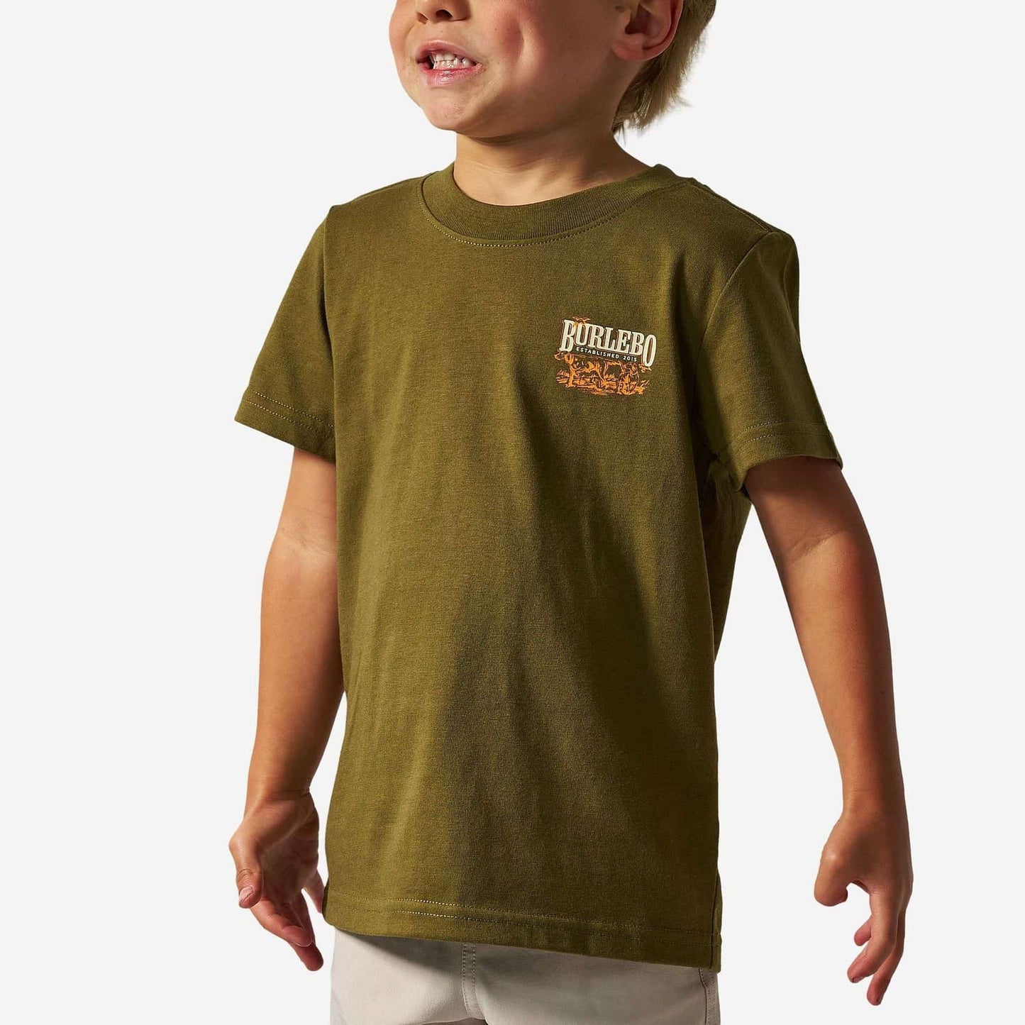 Burlebo Youth S/S T-Shirt - Hunting Dogs - Hunter Green