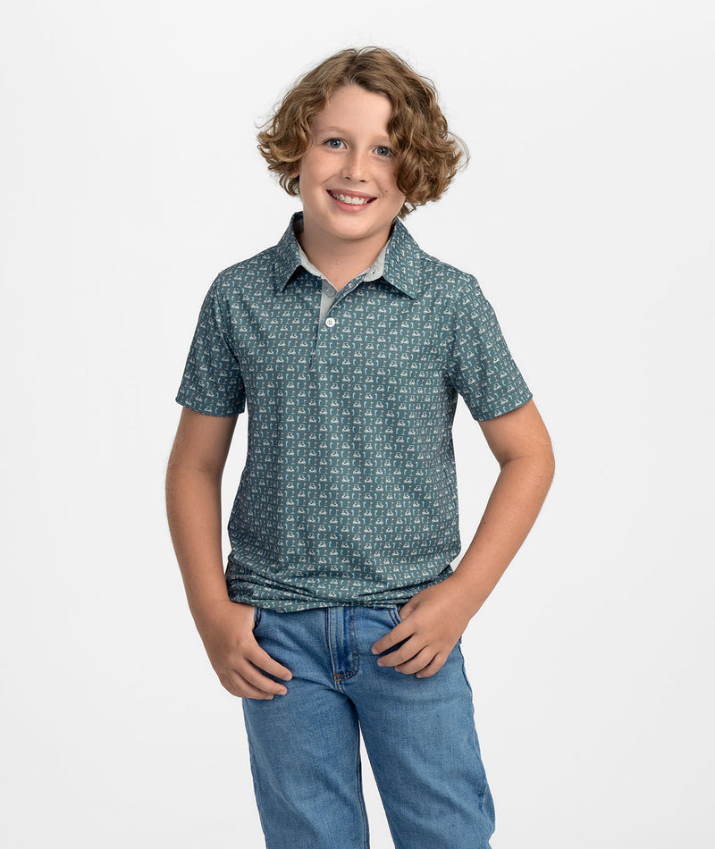 SSCO Youth Perfect Round MotionTech Polo - Back Nine