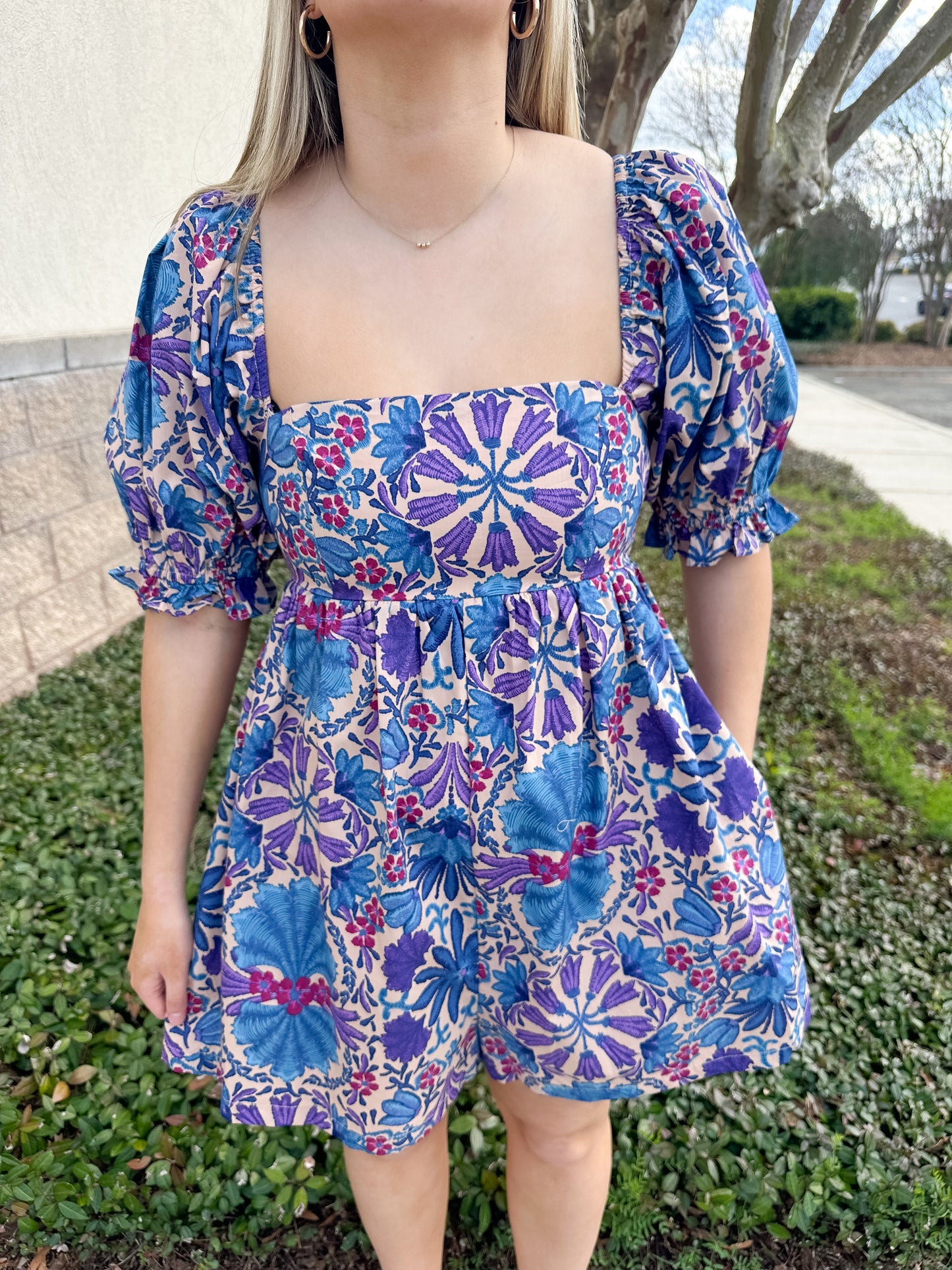 Indigo Garden Romper