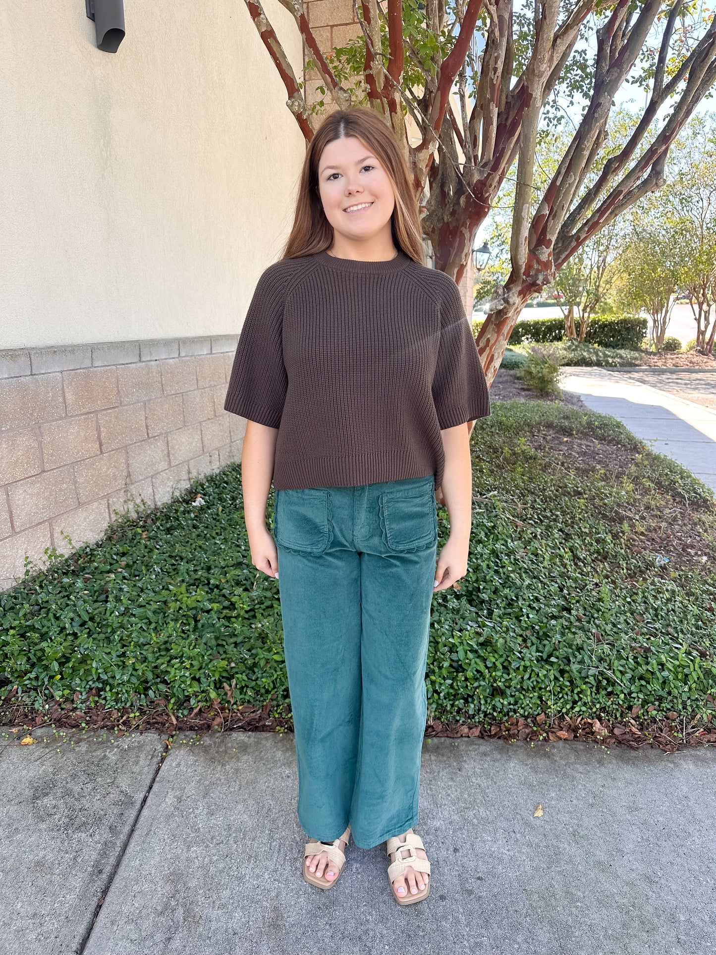 Abby Corduroy Pants - Green