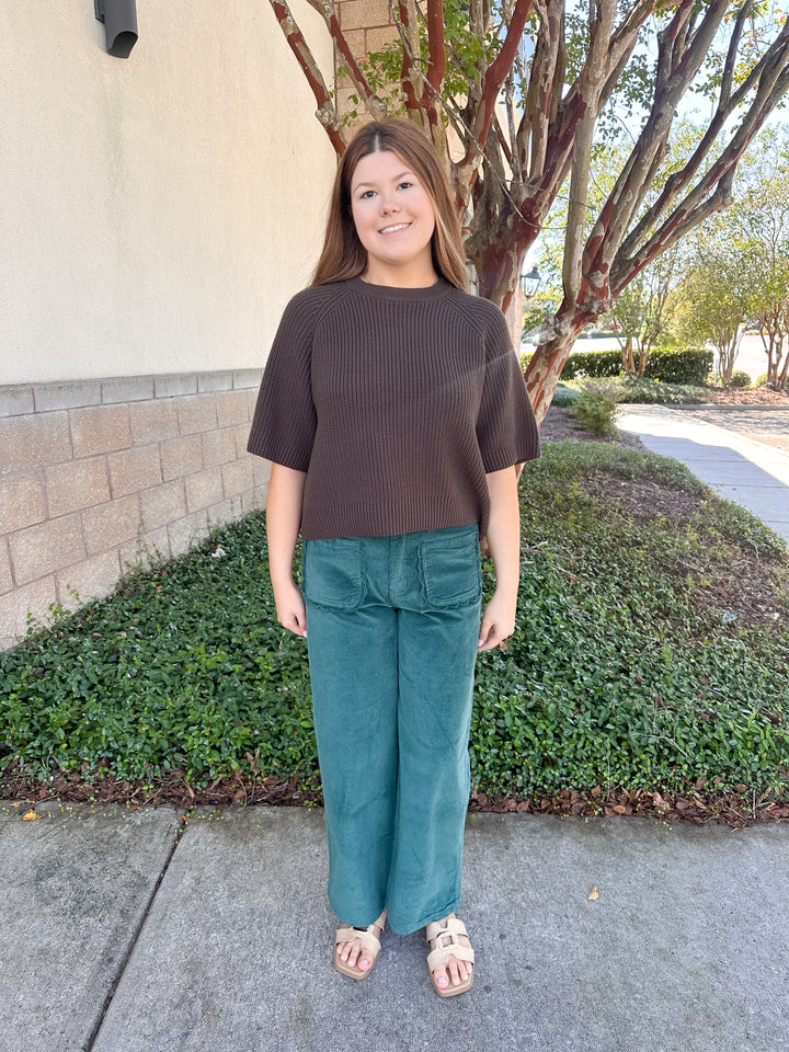Abby Corduroy Pants - Green