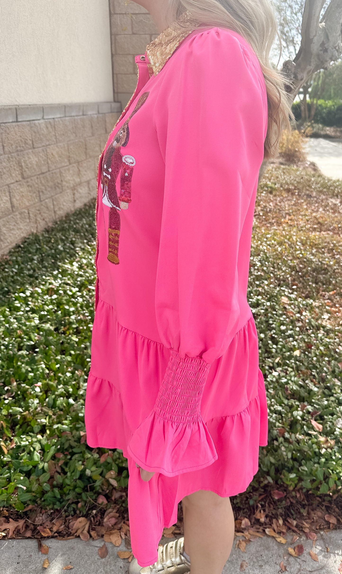 JM Nutcracker Button Down Dress