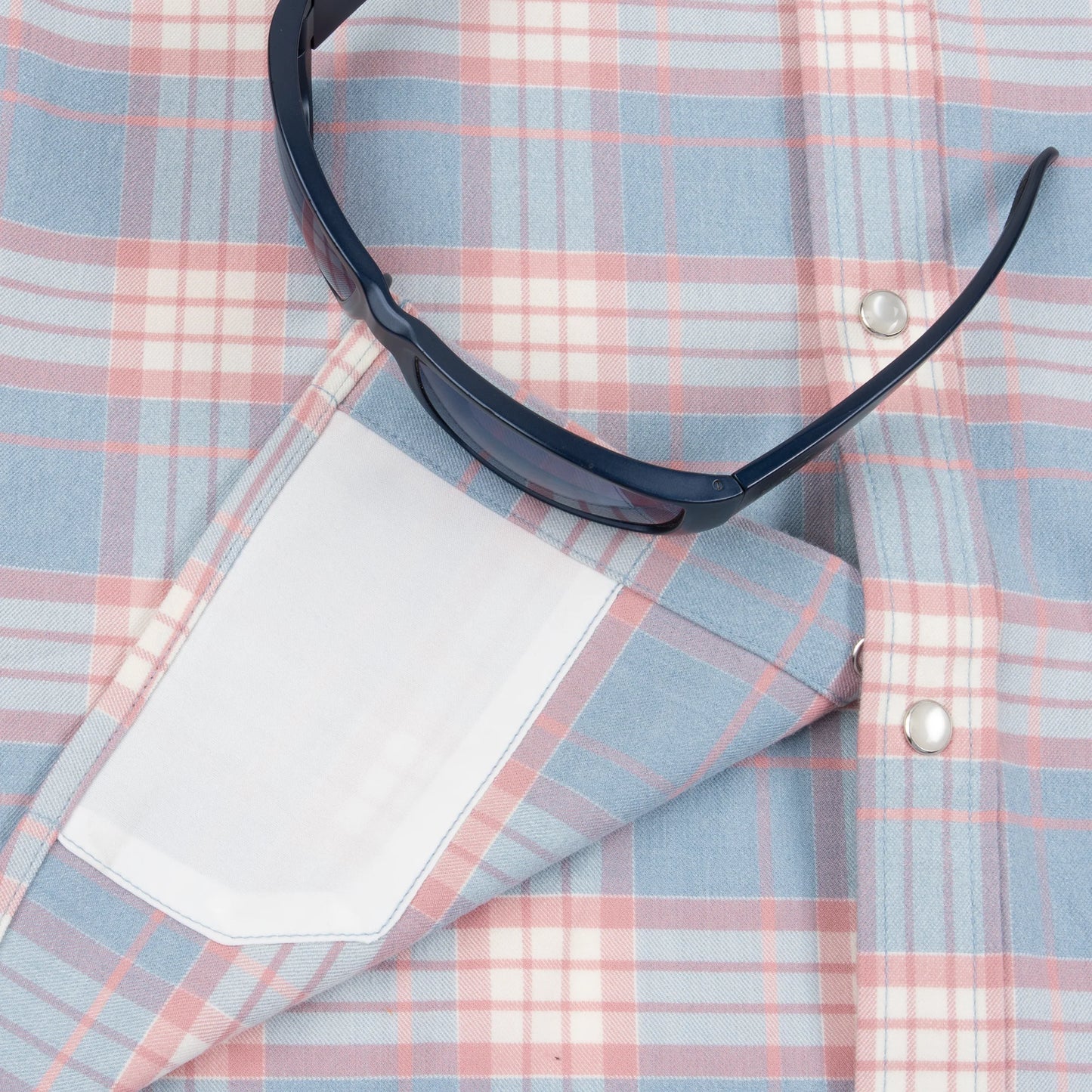 Poncho Men’s “The Pacific City” Regular Performance Flannel - Red & Blue Plaid