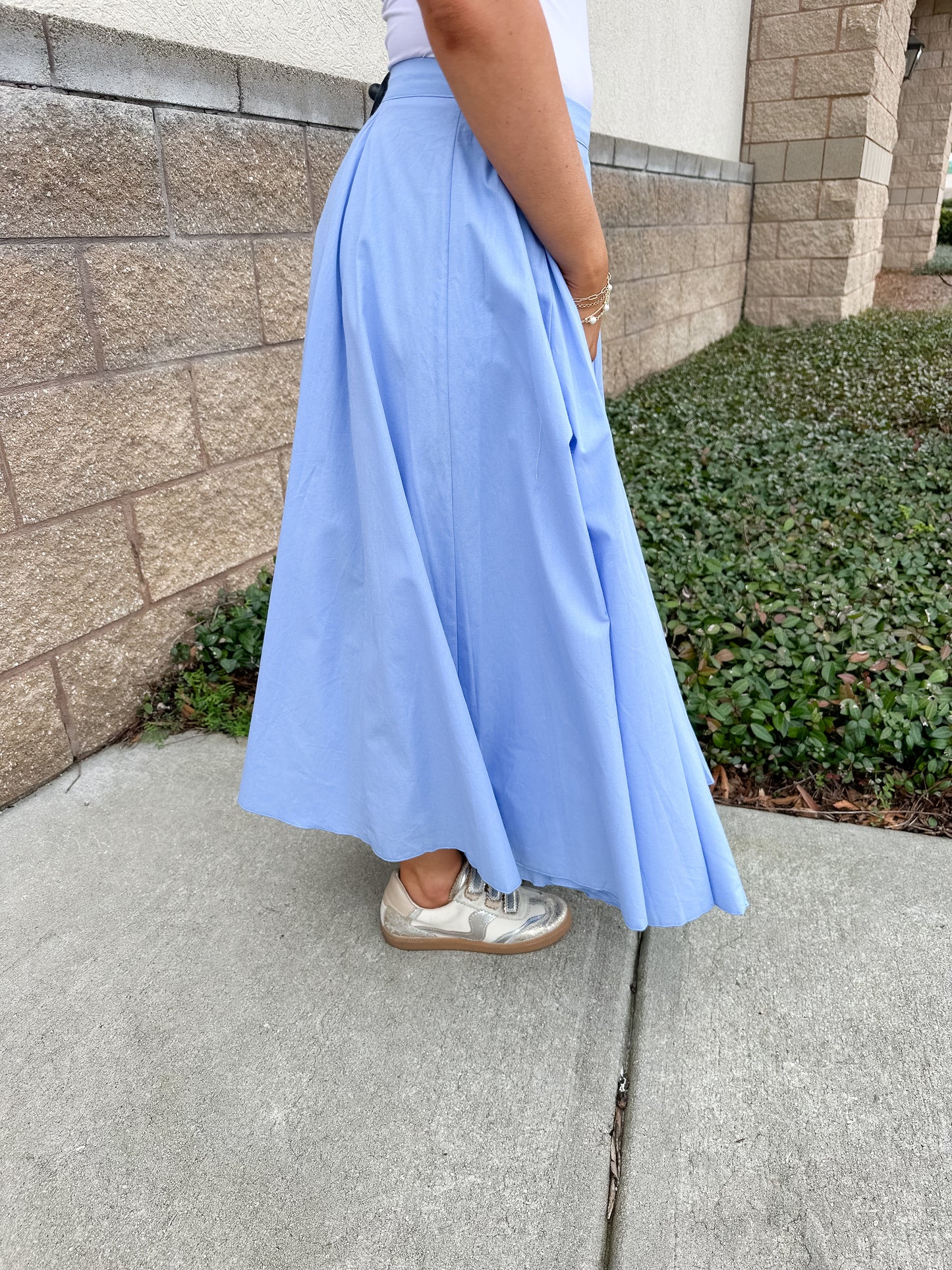 Molly Midi Skirt - Blue