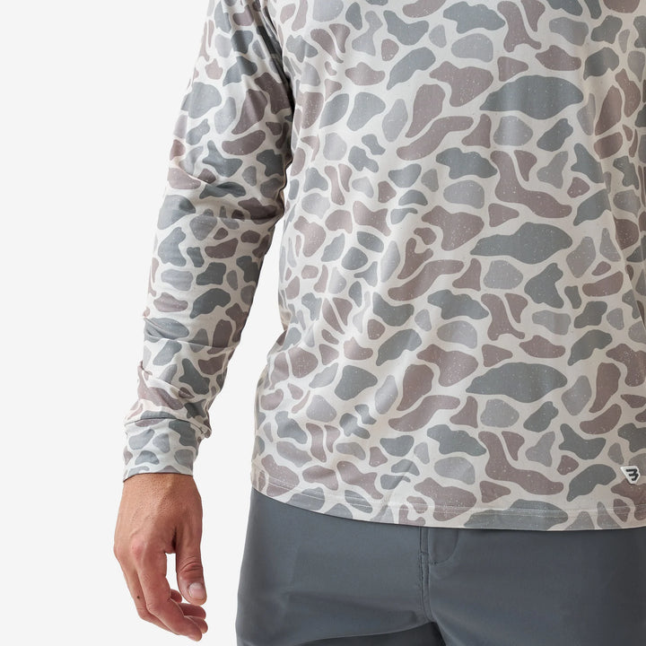 Burlebo Mens Performance Hoodie - Classic Deer Camo