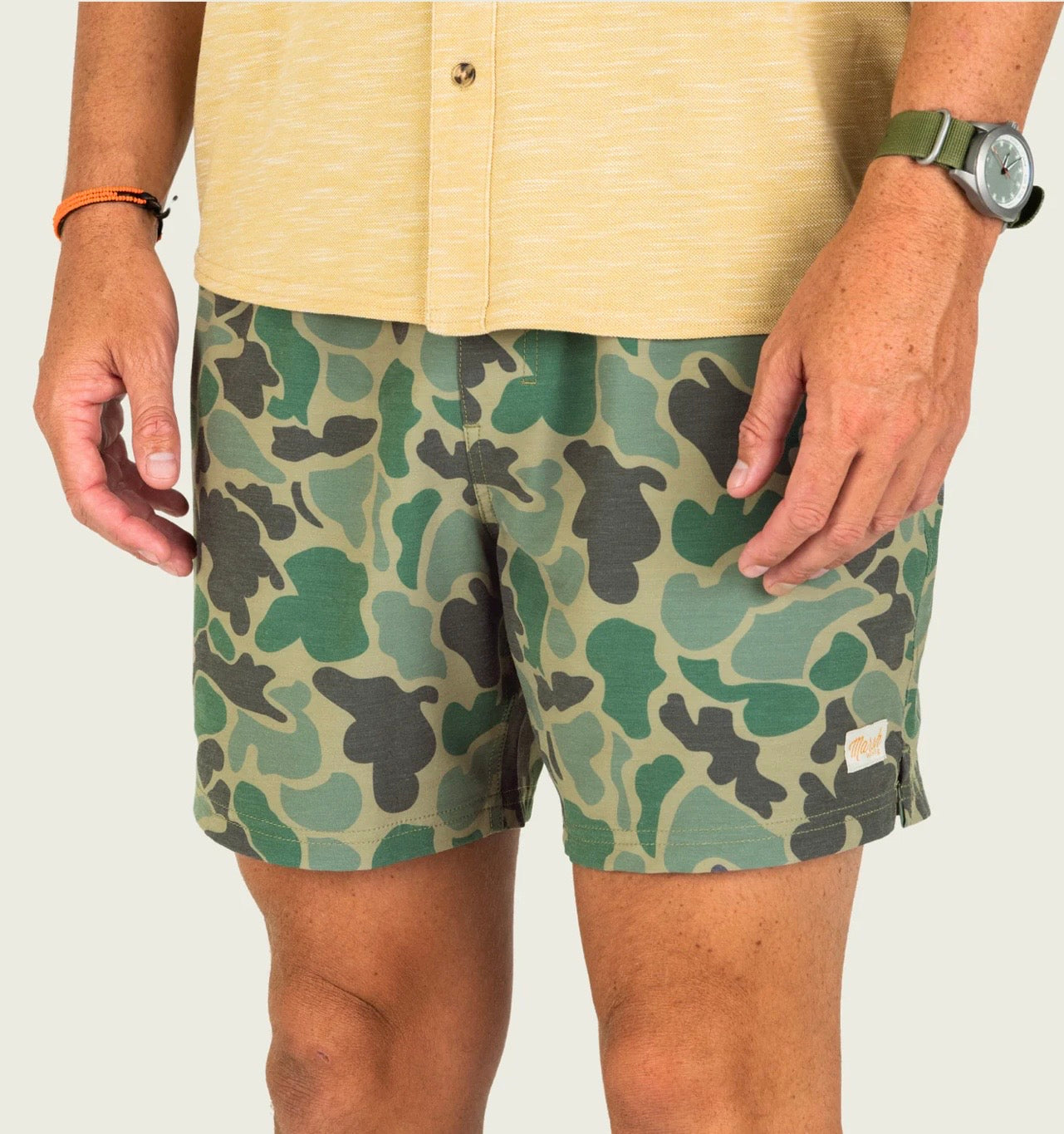 Marsh Wear Men’s Fulton 6” Volley Short - Green Mallard Camo