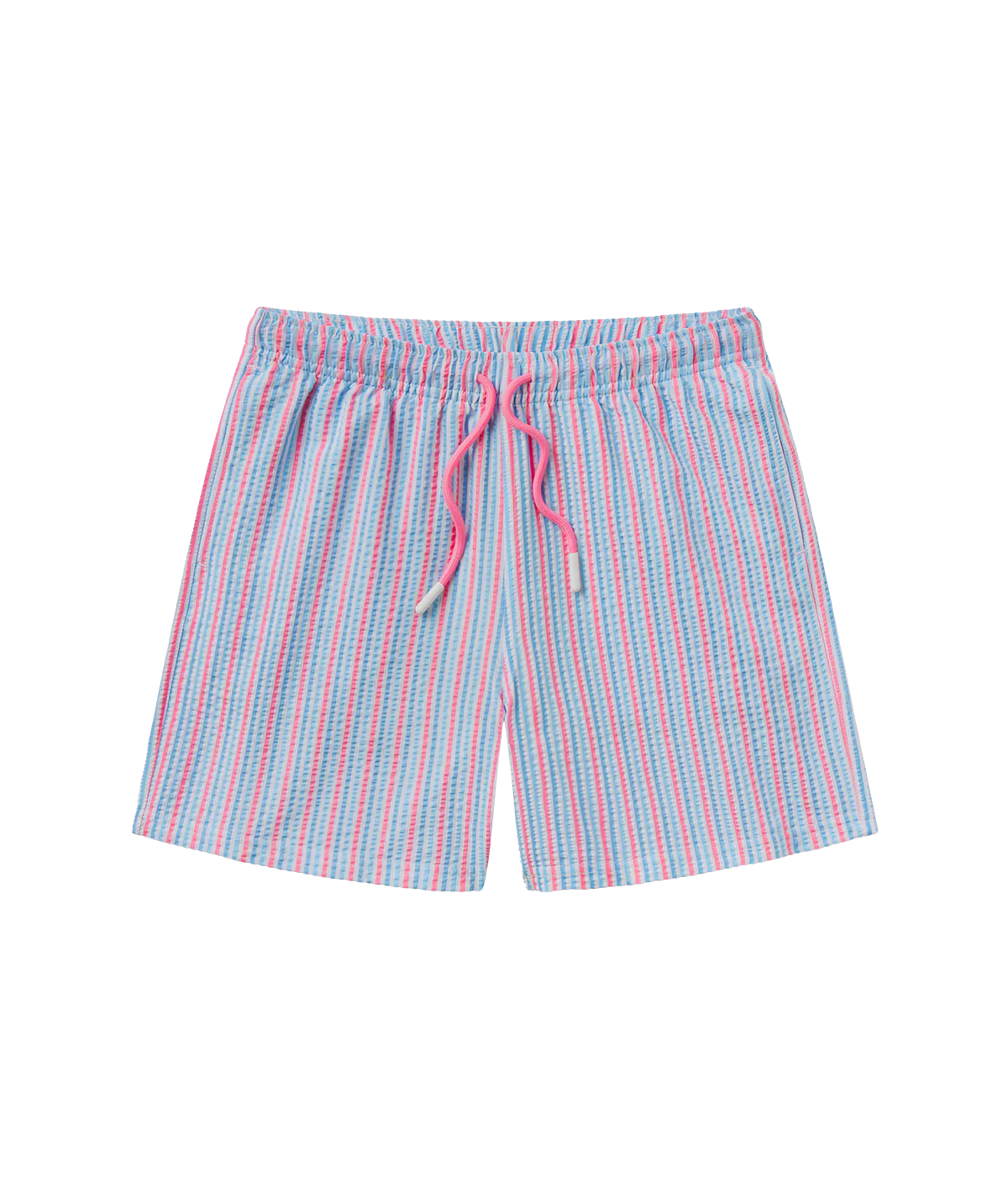 SSCO Boy’s Clubhouse Seersucker Swim Shorts - Berry Tide