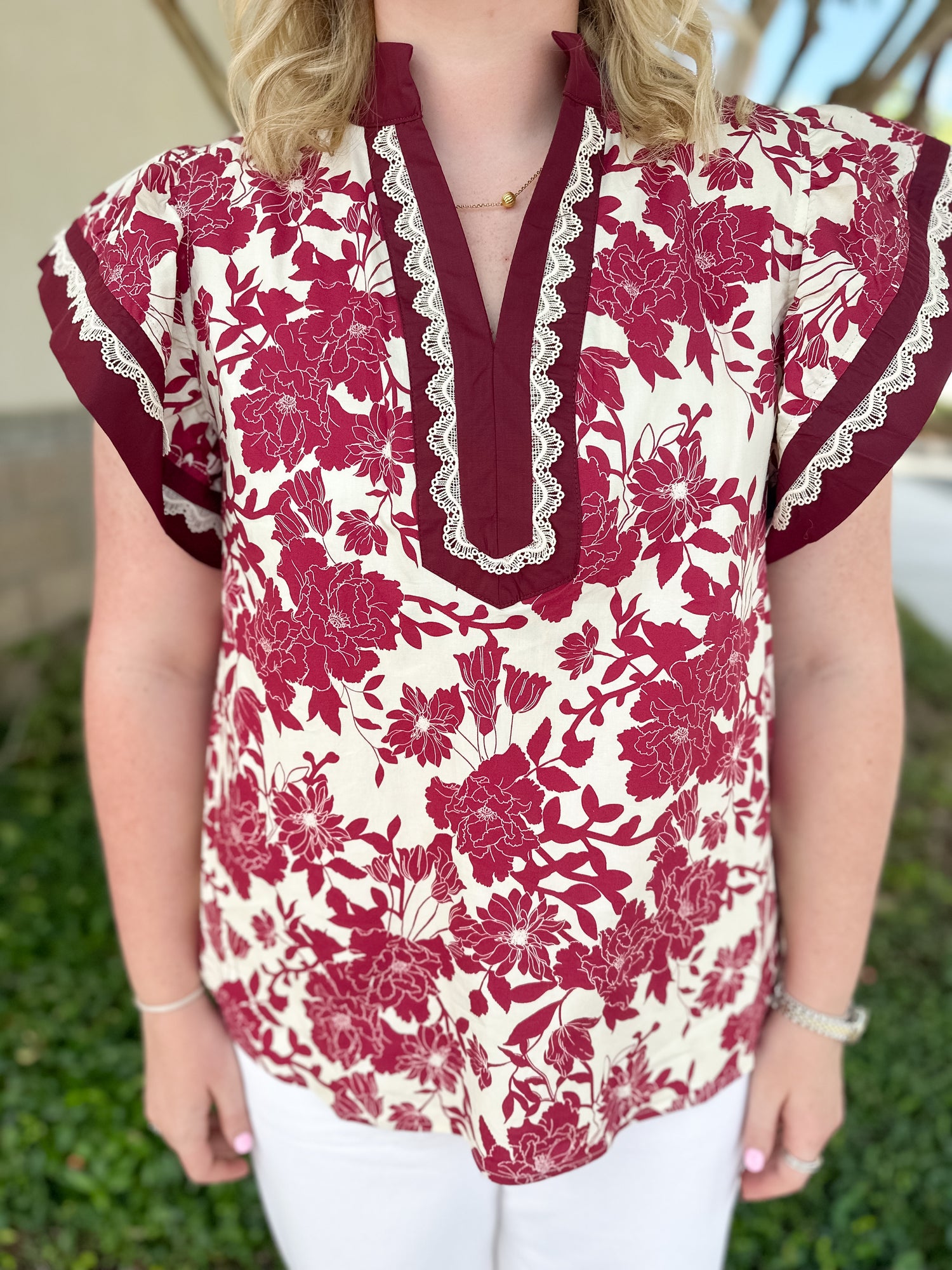 Patterned Fall Top Perfectly Fall Top – Southern Clothiers
