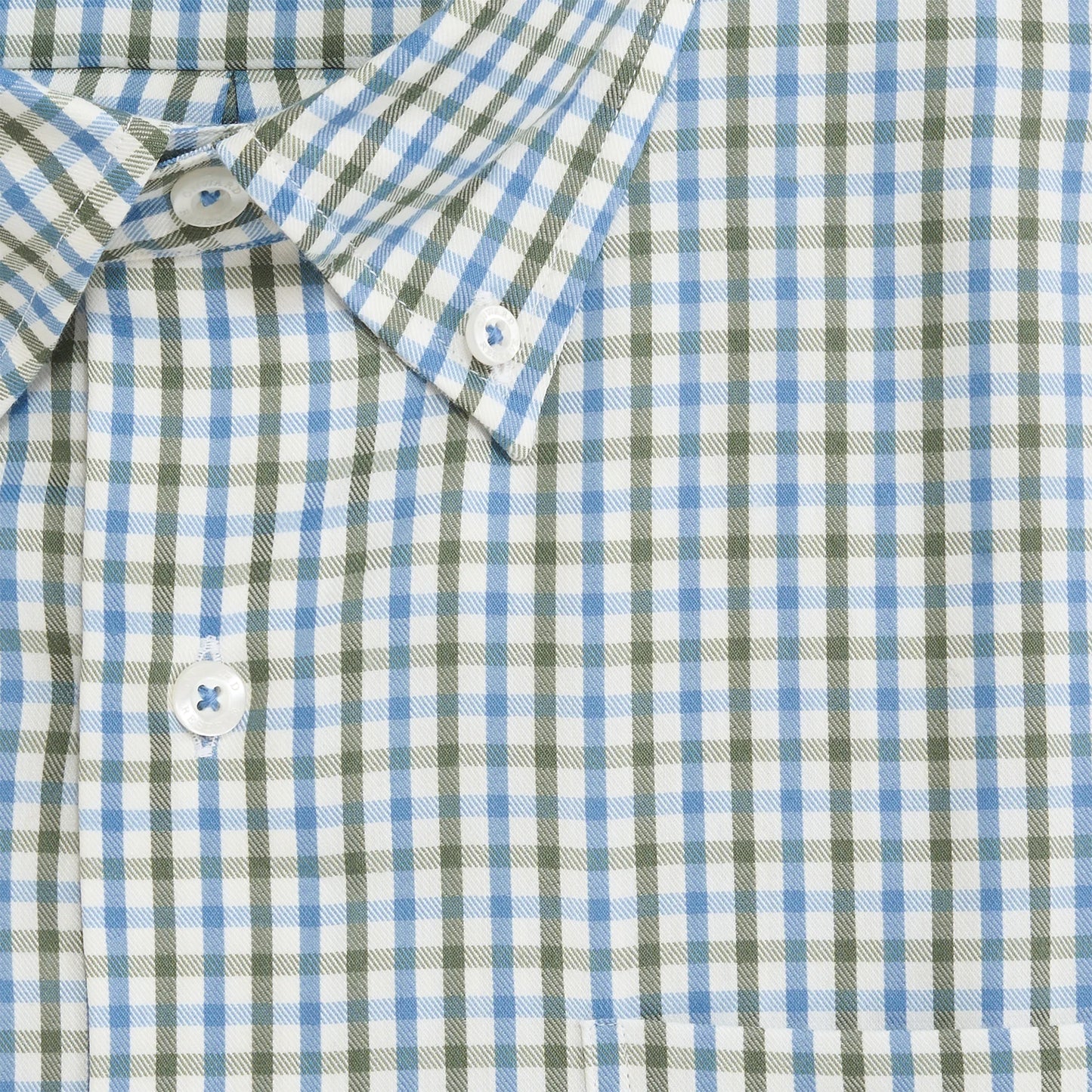 Onward Reserve Wentworth Tailored Fit Brushed Performance Twill Button Down - Skyride