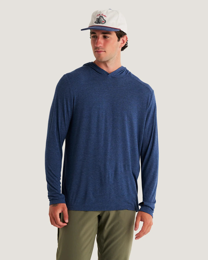 Free Fly Men’s Bamboo Shade Hoodie - Heather True Navy