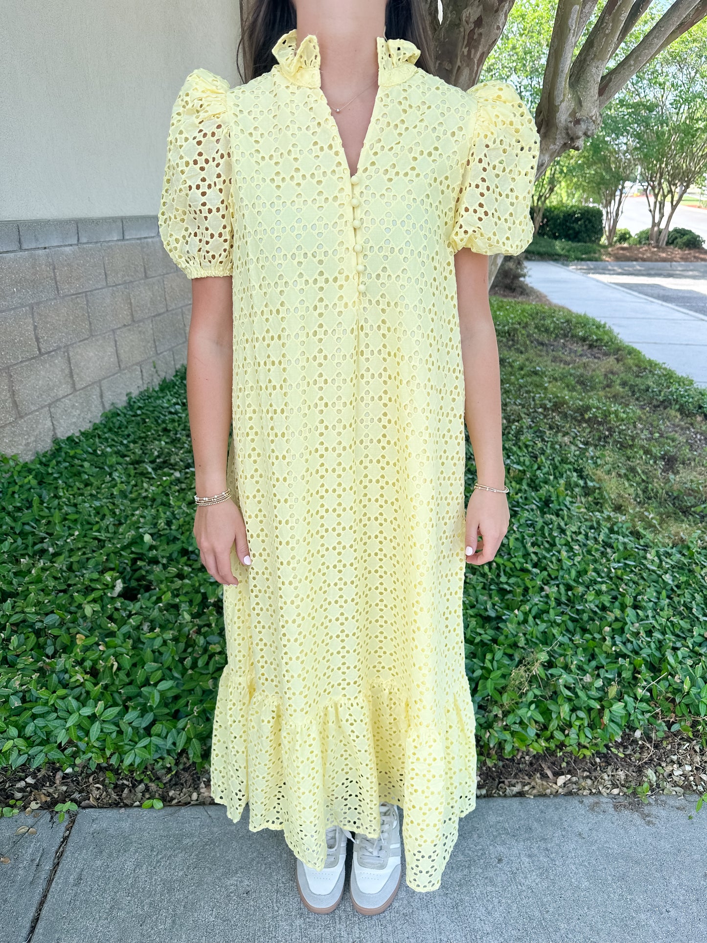 Elise Eyelet Maxi Dress