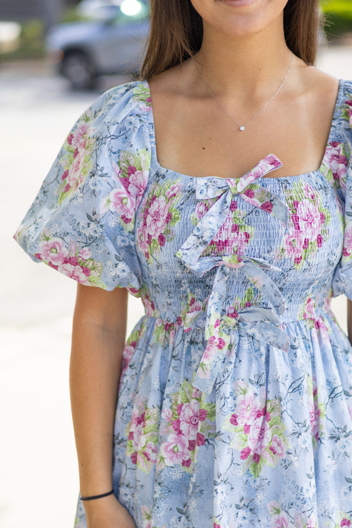 Tea Time Floral Mini Dress