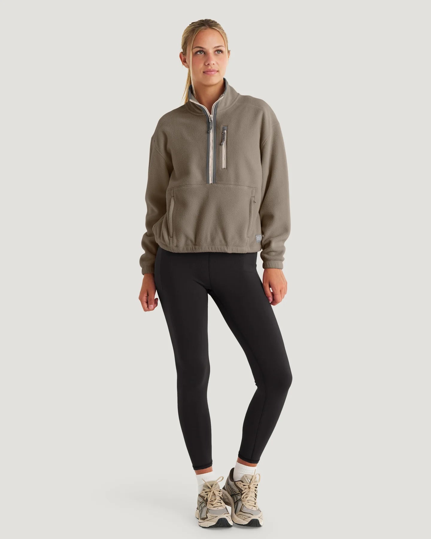 Free Fly Women’s Ashridge Fleece Half Zip - Fossil