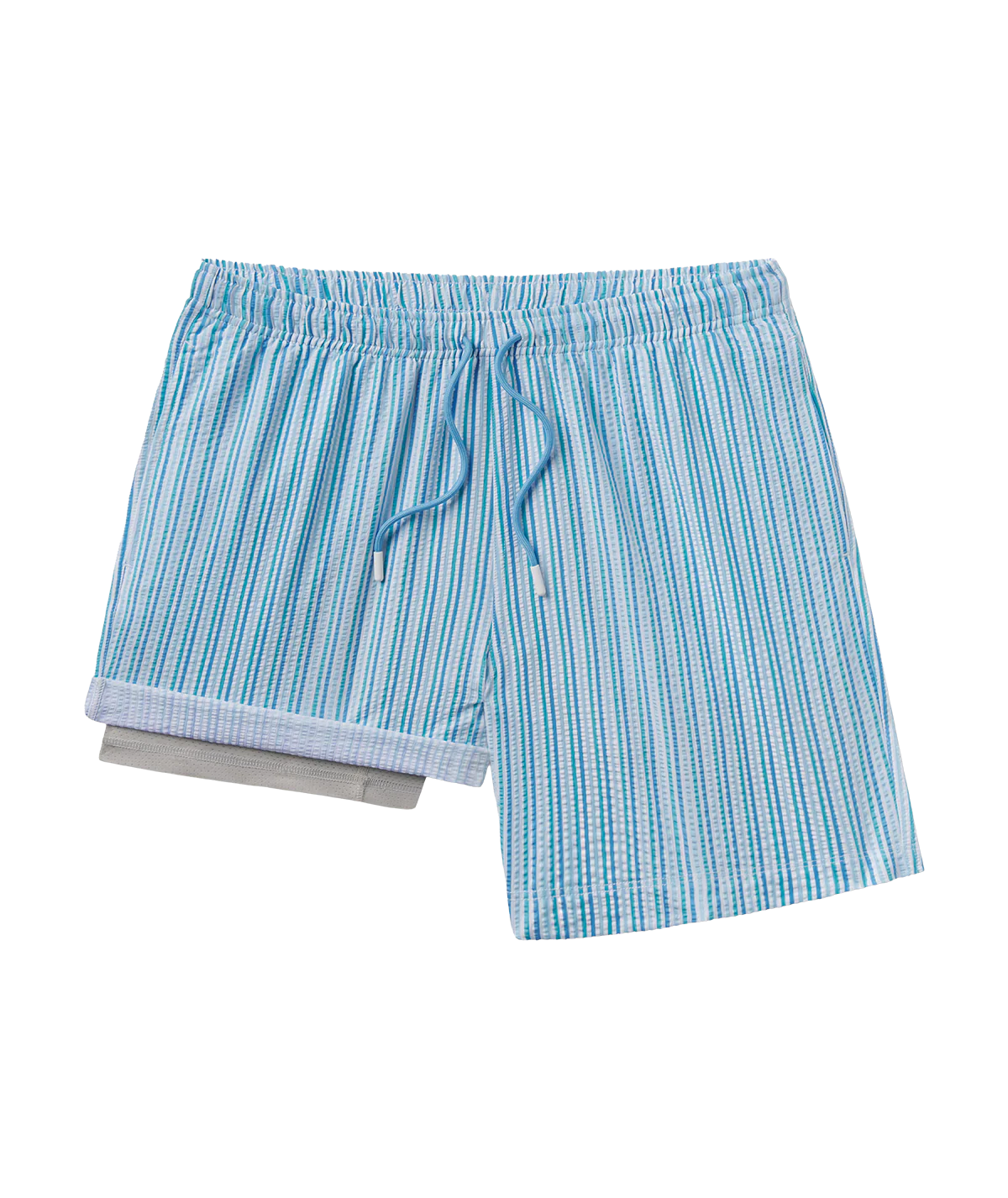 SSCO Men’s Clubhouse Seersucker Swim Shorts - Coastal Breeze
