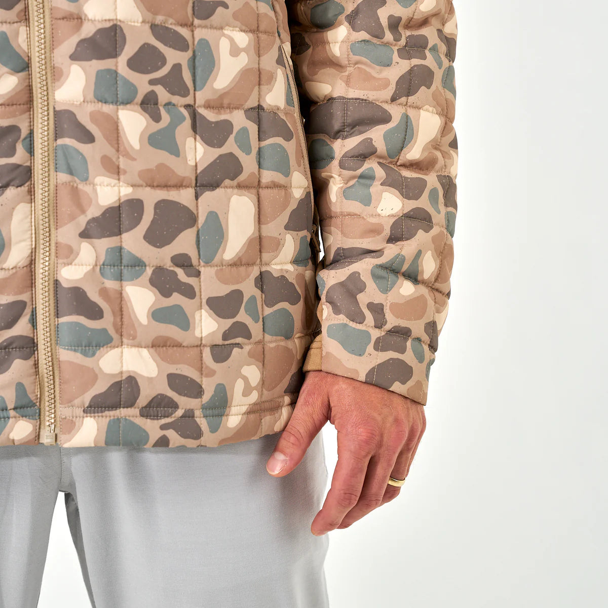 Burlebo Men’s Puffer Jacket - Pintail Camo