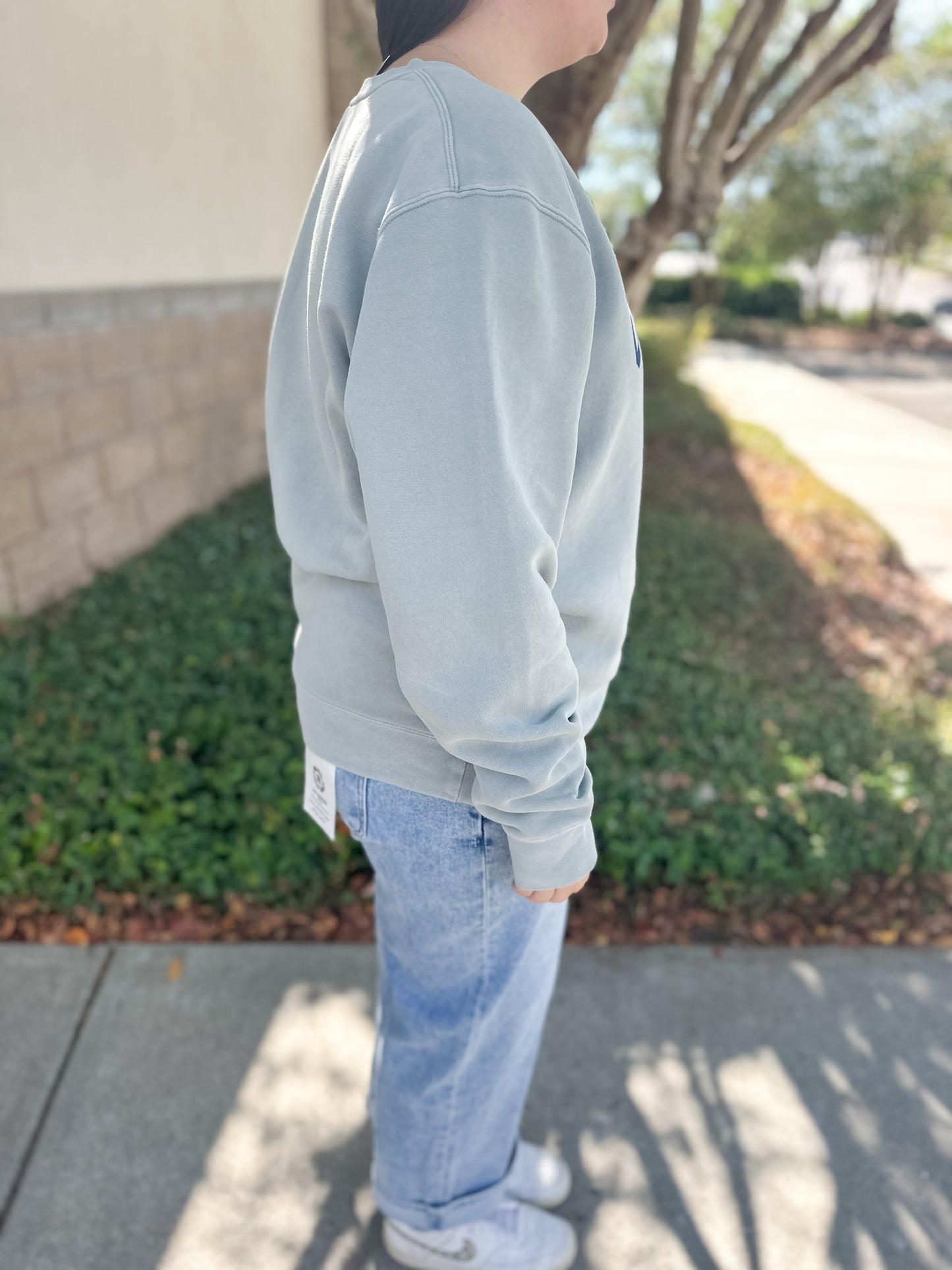 Old Row Logo Sweatshirt - Sage/Navy