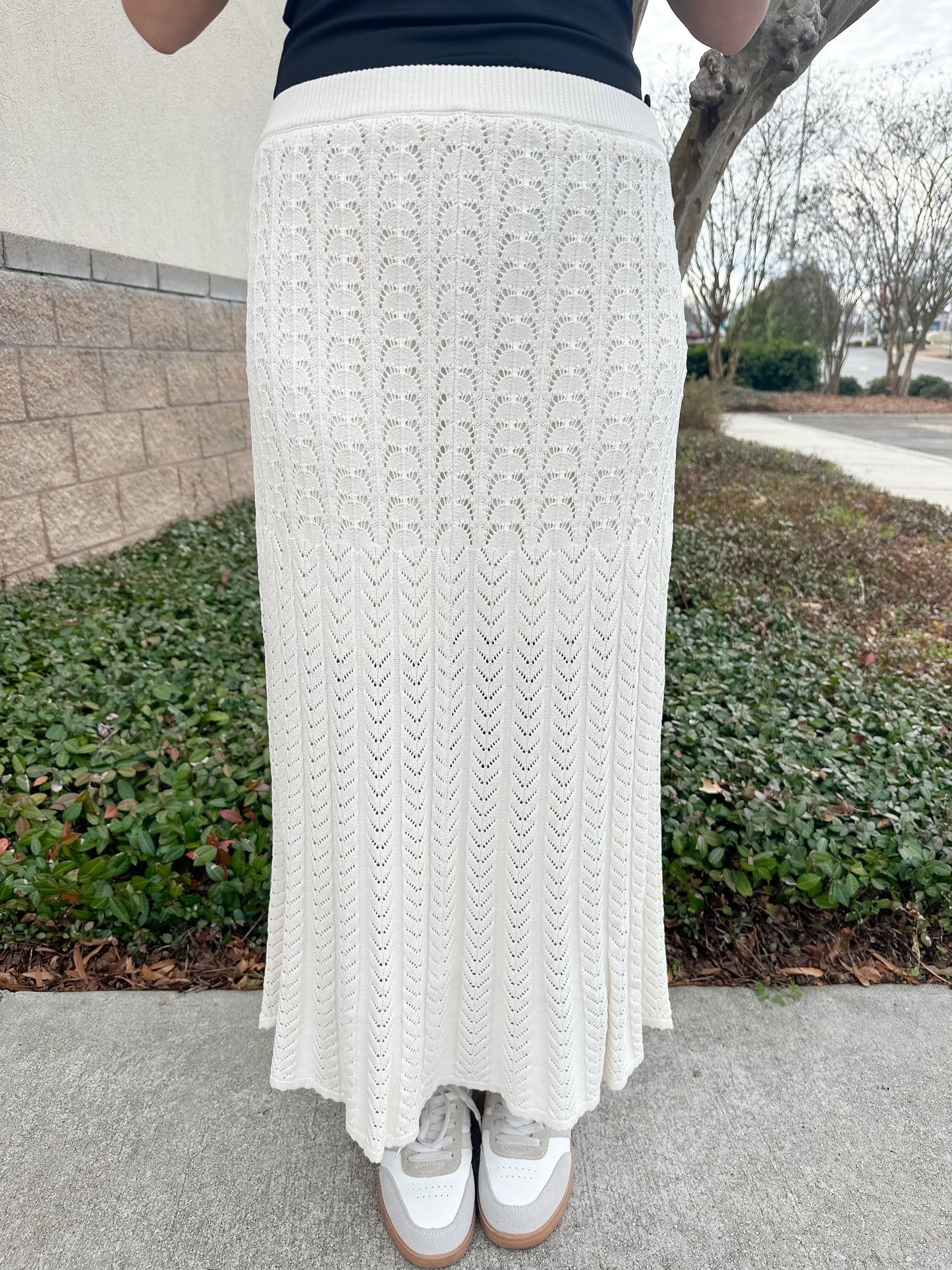 Lexa Sweater Skirt - Cloud