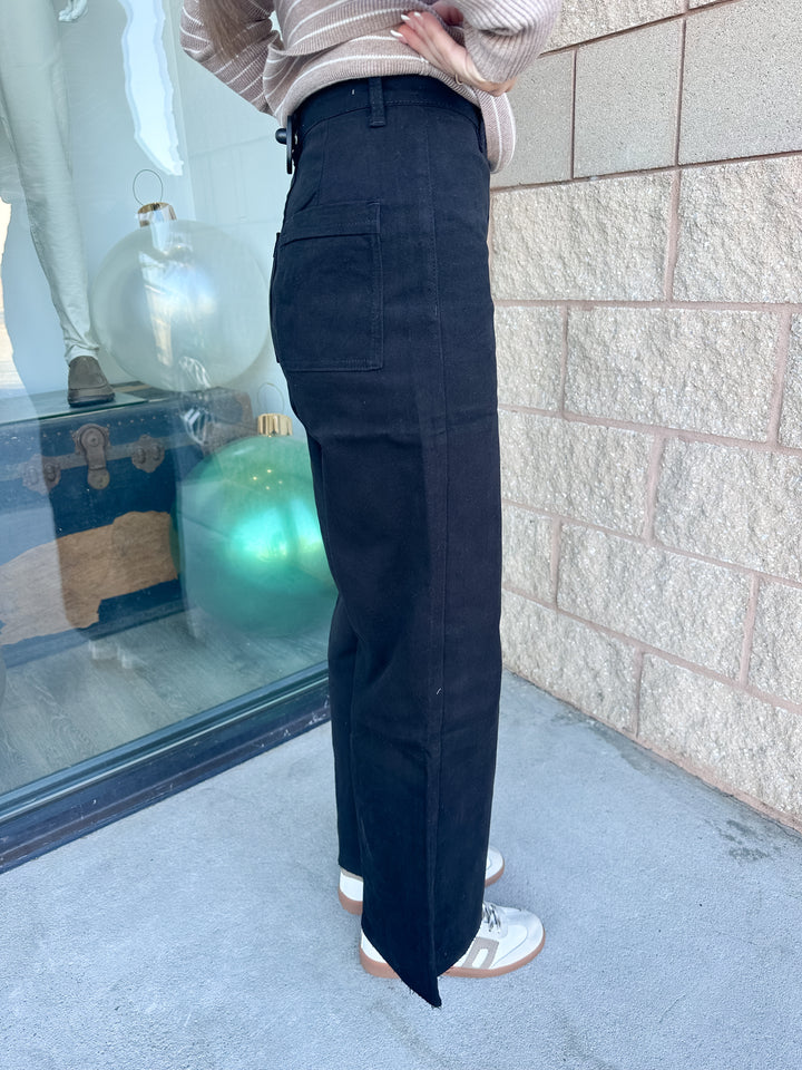 AW Wide Leg Jeans - Black