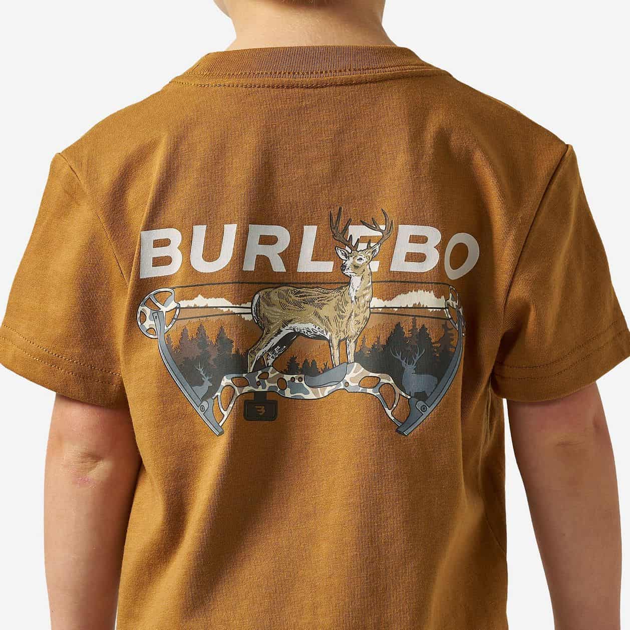 Burlebo Youth S/S T-Shirt - Bow Hunter - Light Brown