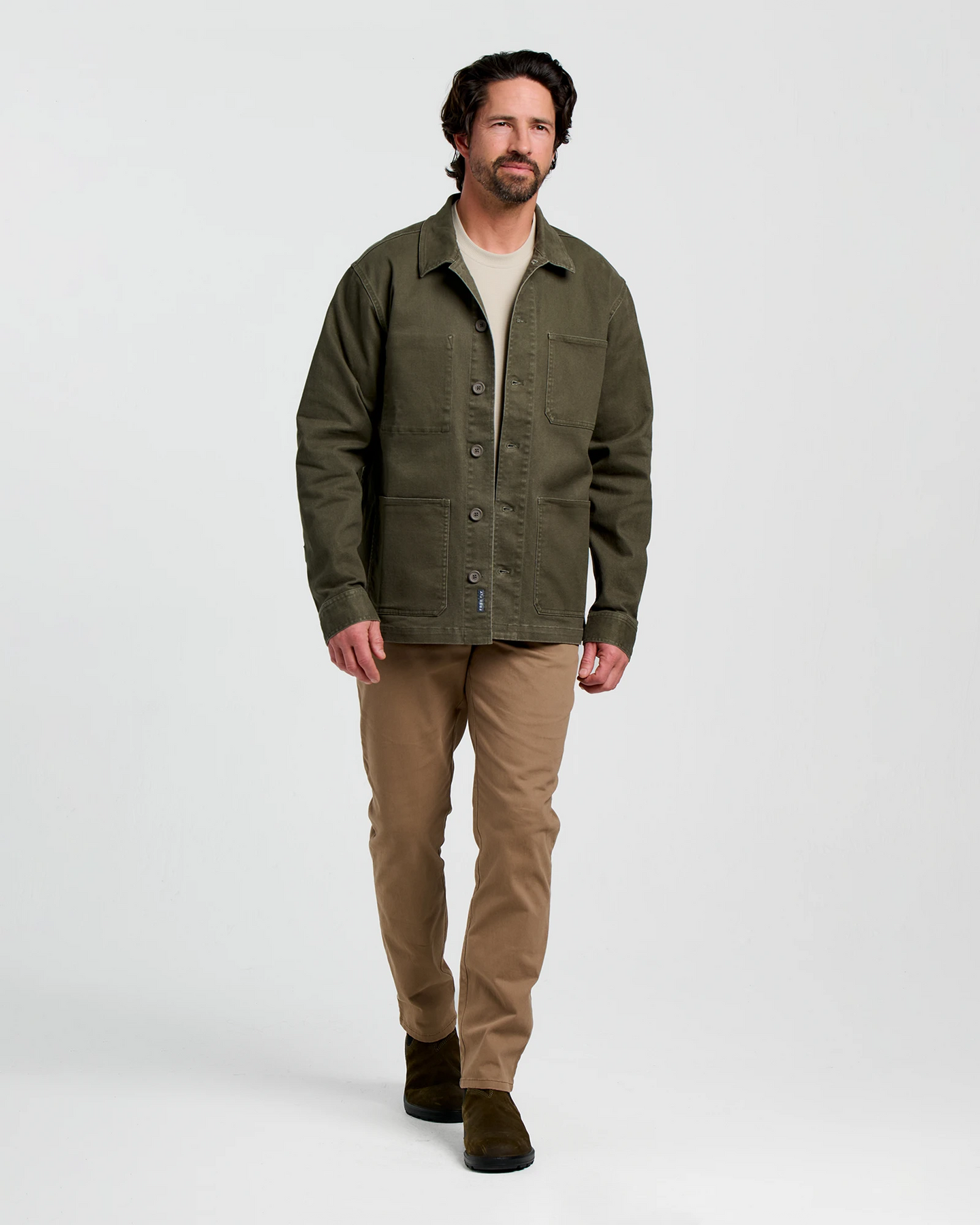 FreeFly Men’s Folly Twill Chore Coat - Dark Forest
